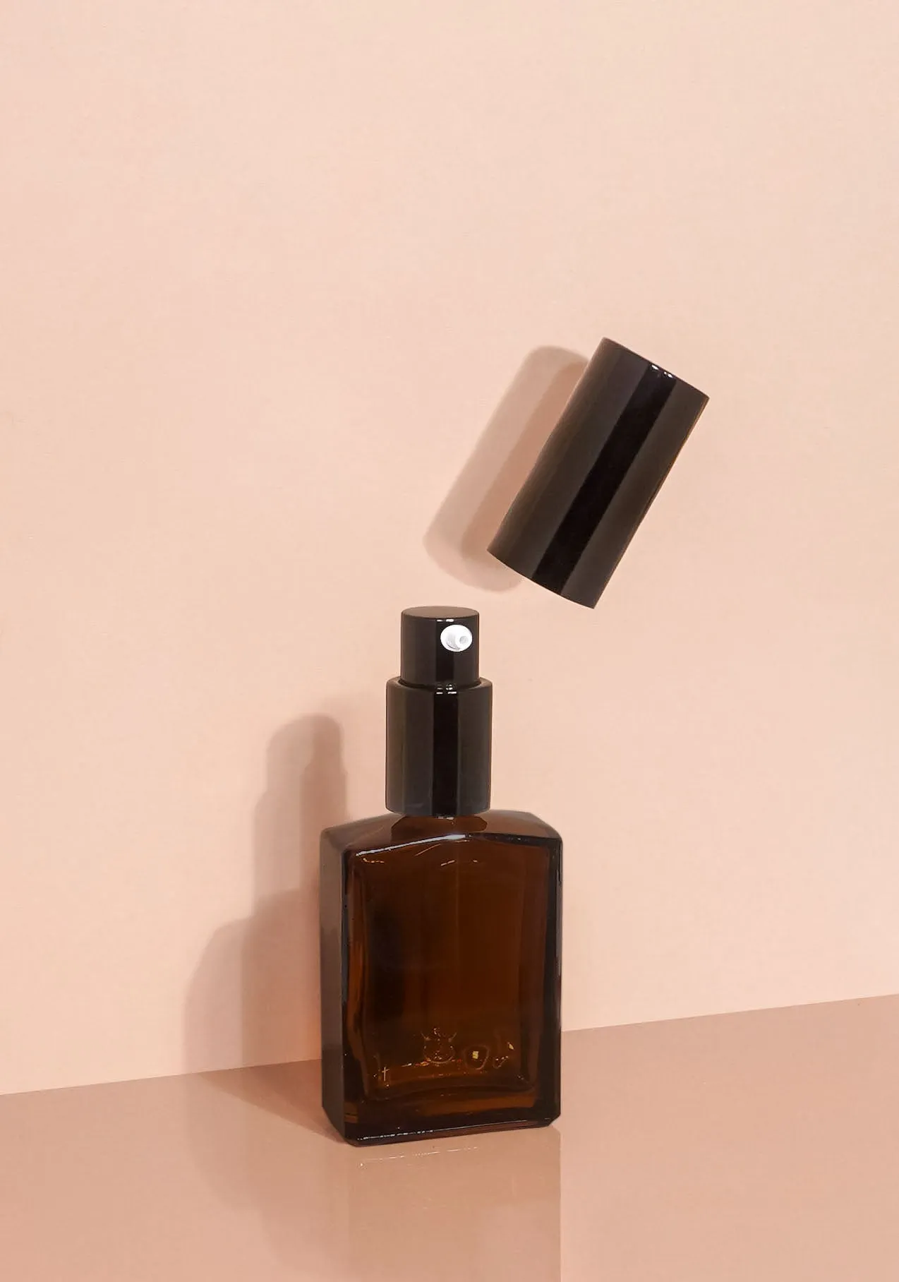 Lily Glass Bottle | Amber | Pump Cap