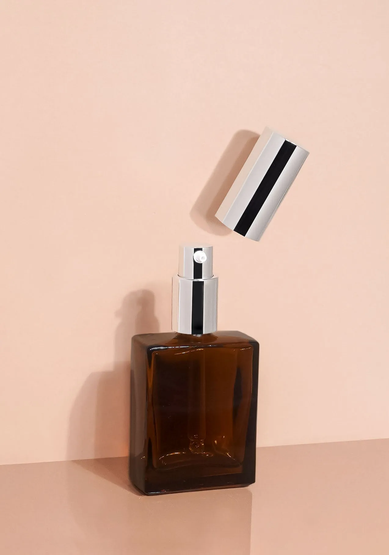 Lily Glass Bottle | Amber | Pump Cap