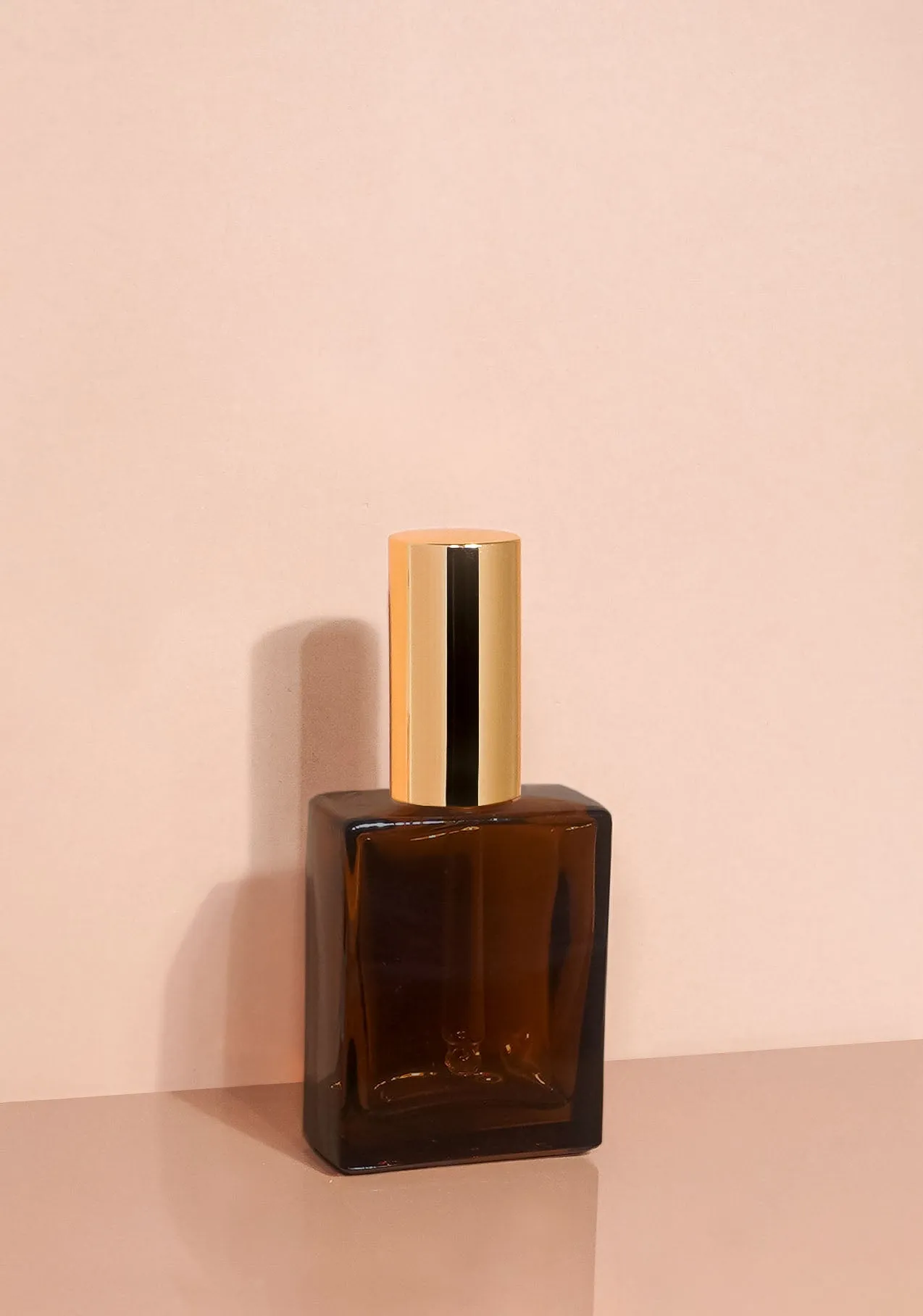 Lily Glass Bottle | Amber | Pump Cap