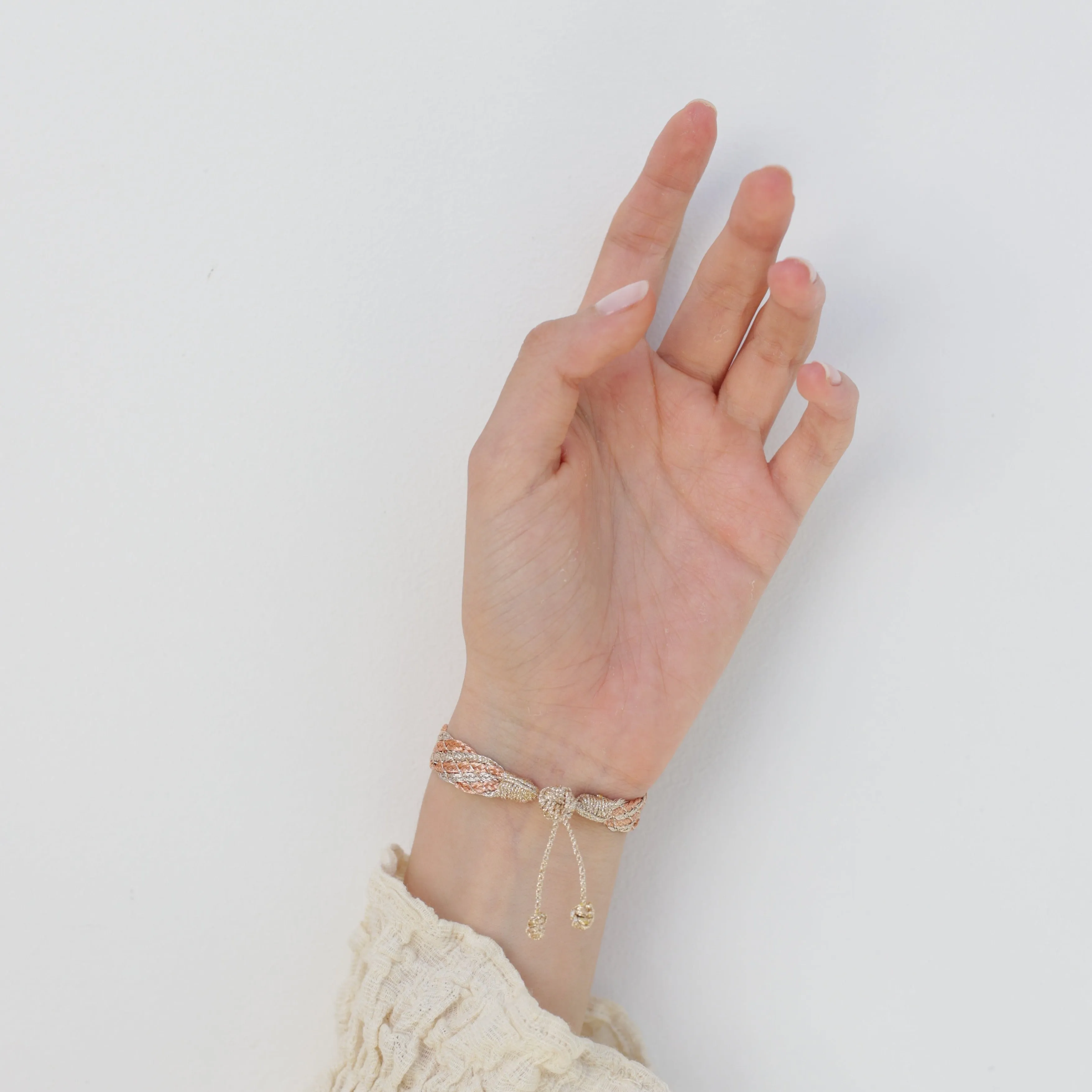 Lines n°2 bracelet in Rose Gold Amber