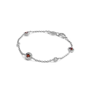 Max Bracelet with Garnet and Diamonds