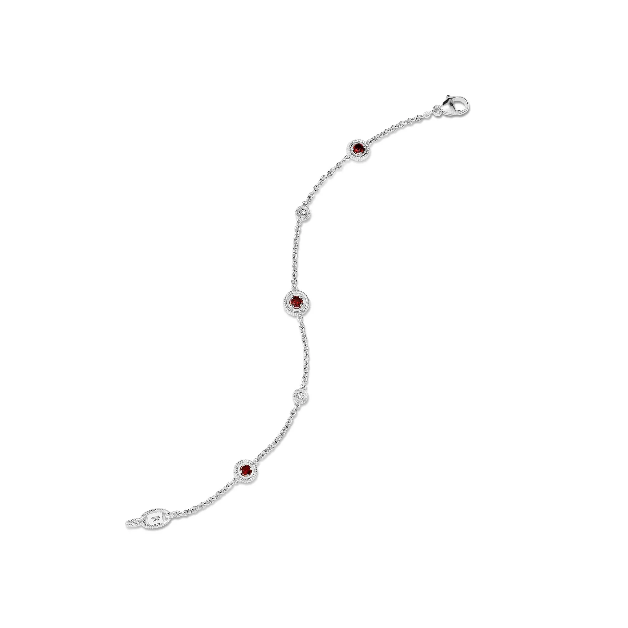 Max Bracelet with Garnet and Diamonds