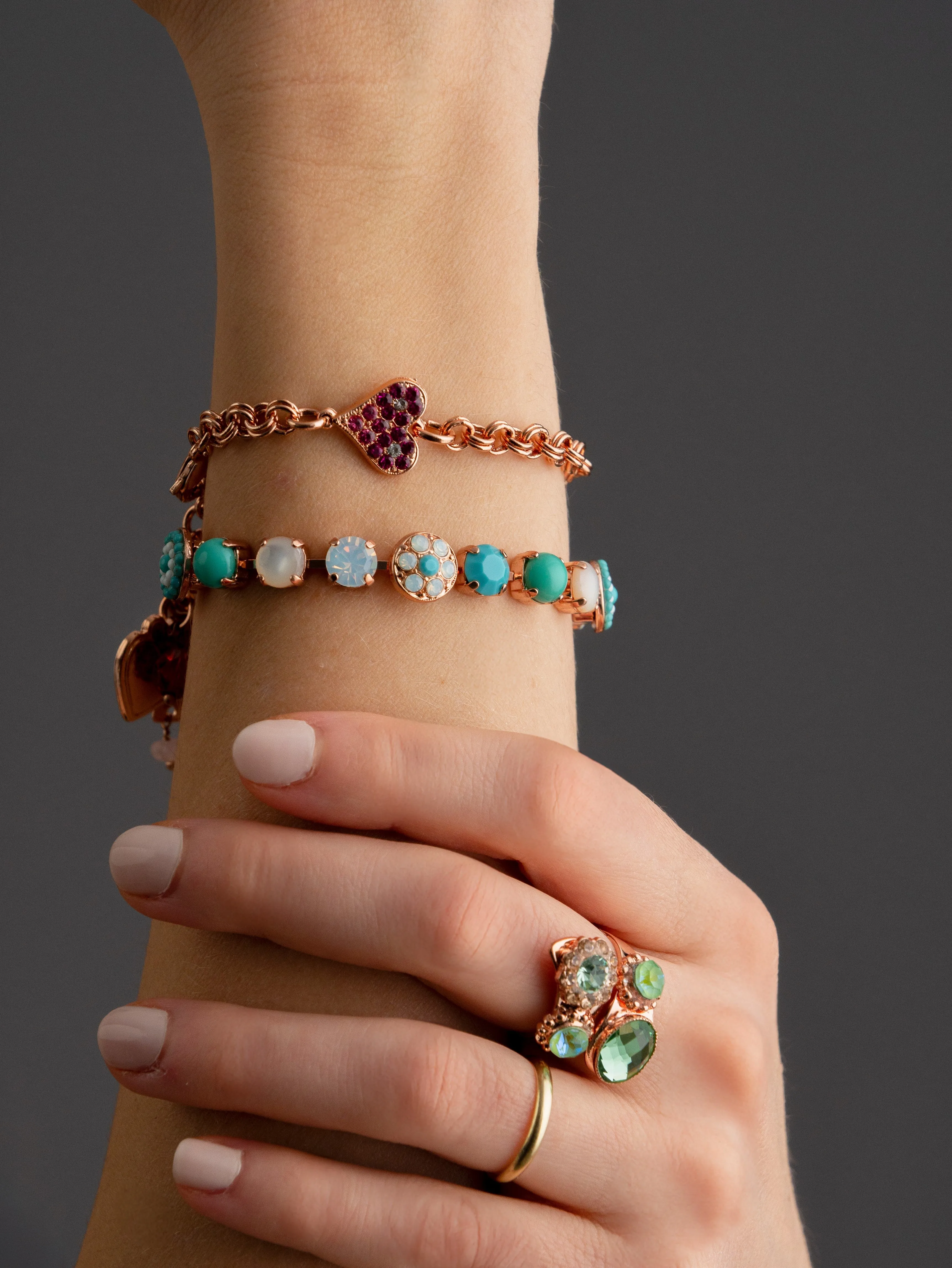 Medium Bloom Bracelet in "Ivy Villa" - Antique Silver