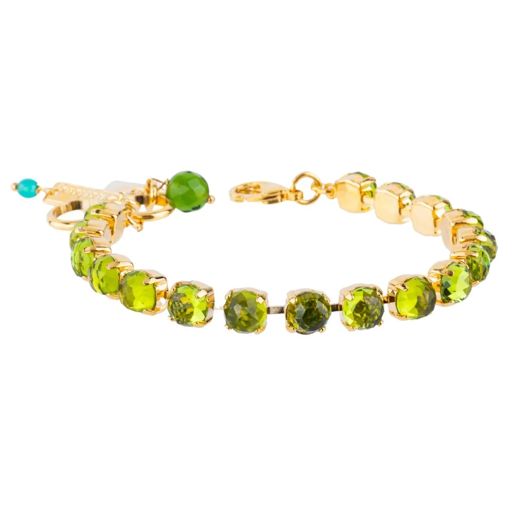 Medium Classic Crystal Bracelet in "Peridot Quartz" *Custom*