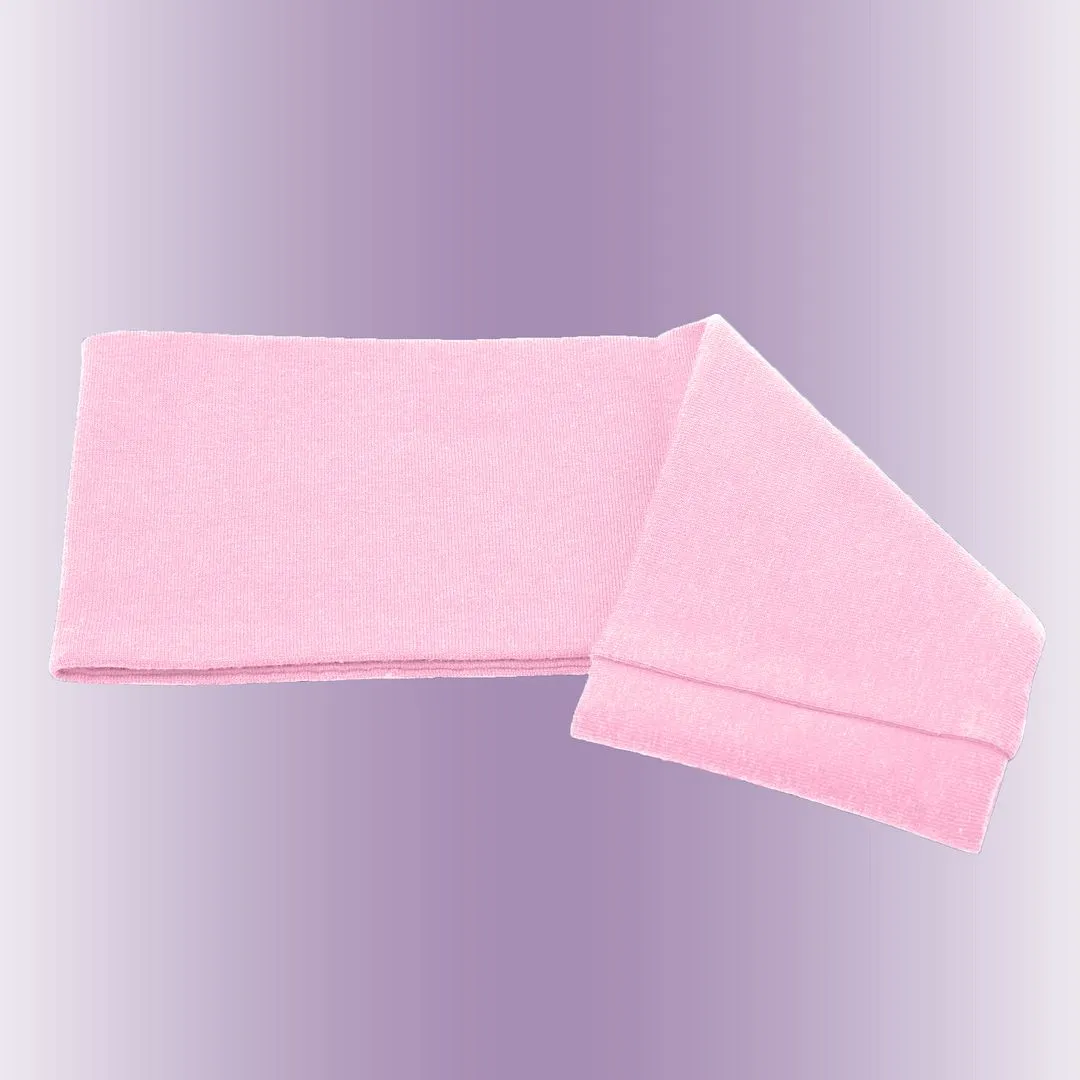 Men's Headbands Cotton Jersey 3" Wide Sports Fitness Yoga Made in the USA Pink Light