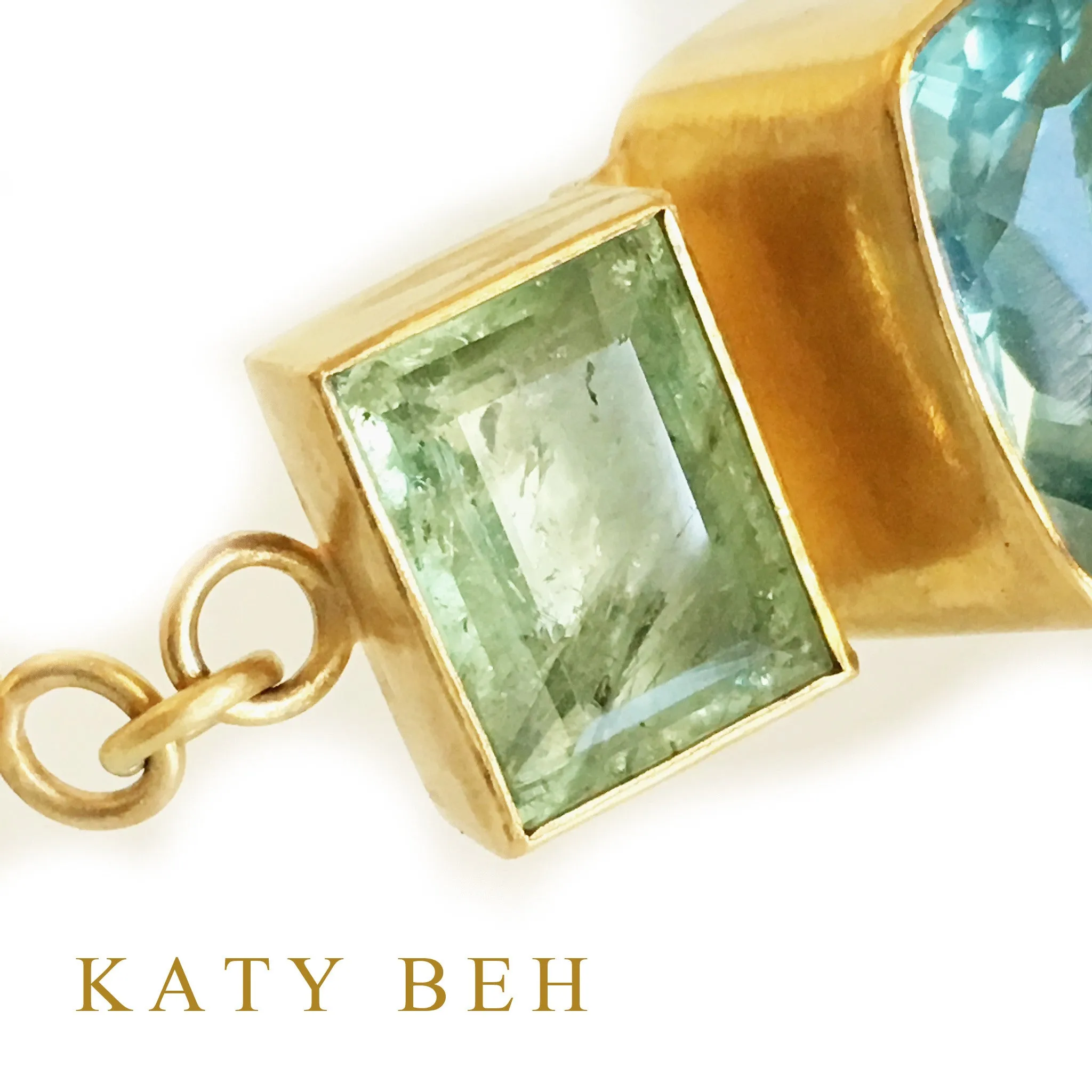 Michelle Aqua, Fluorite & Opal Bracelet