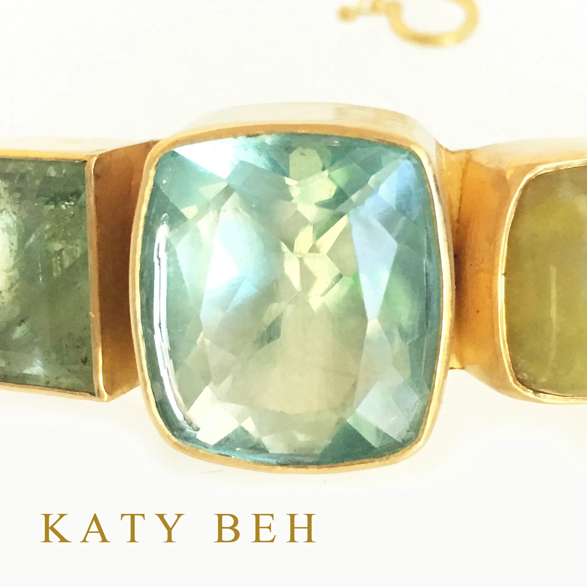 Michelle Aqua, Fluorite & Opal Bracelet