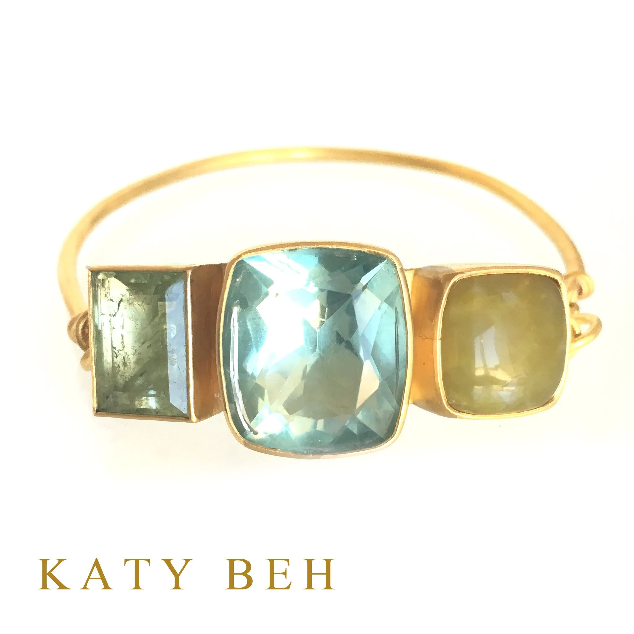 Michelle Aqua, Fluorite & Opal Bracelet