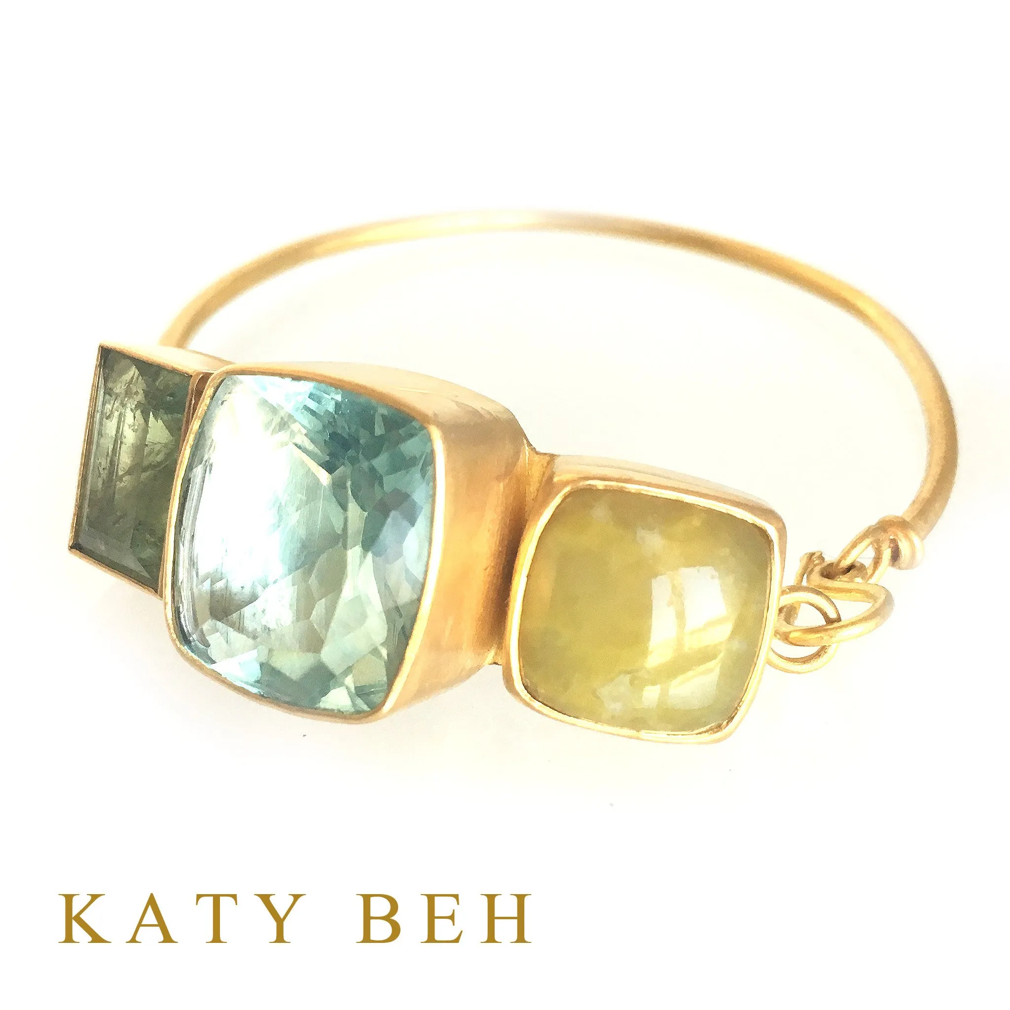 Michelle Aqua, Fluorite & Opal Bracelet