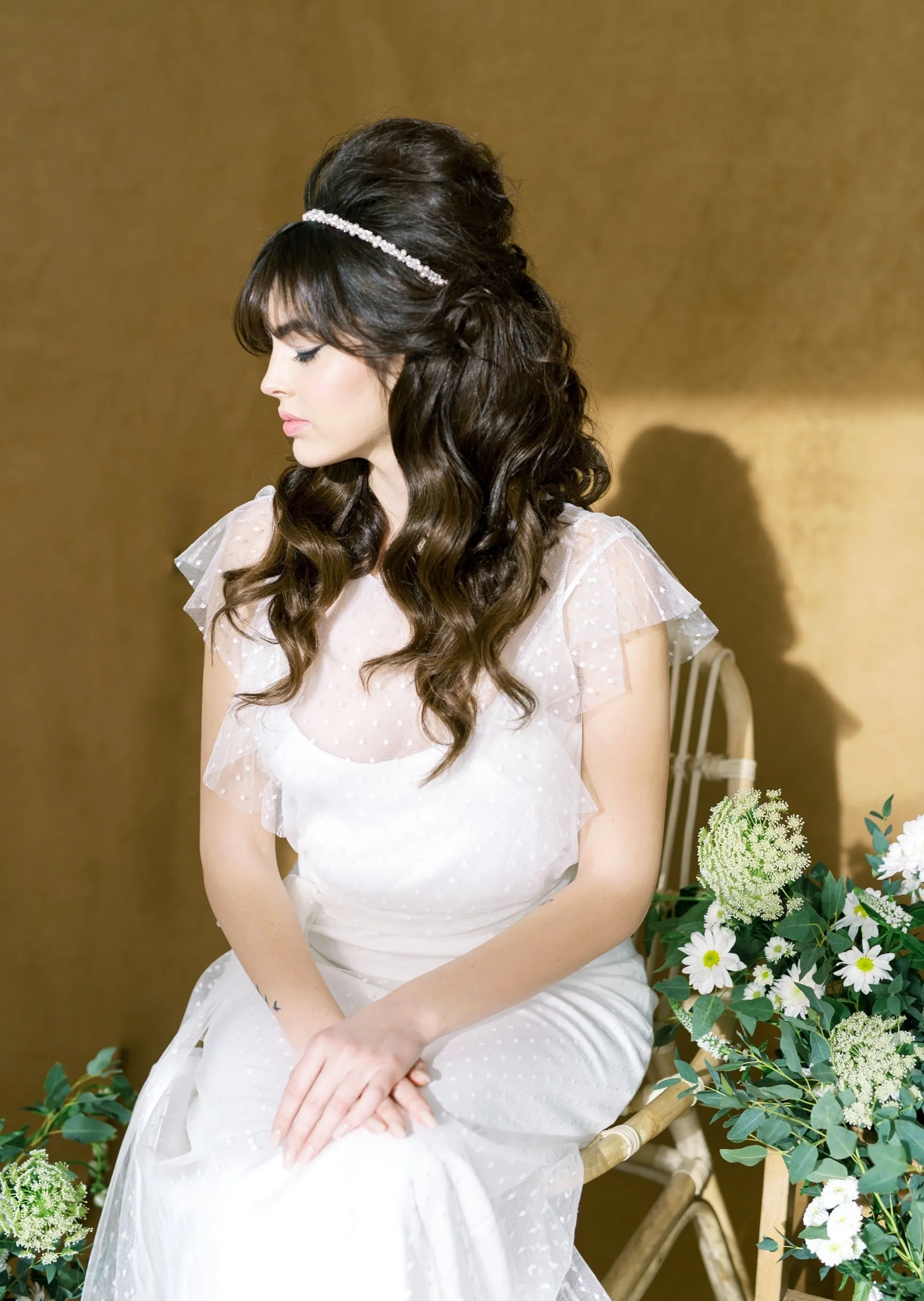 MICHELLE Crystal & Pearl Beaded Headband