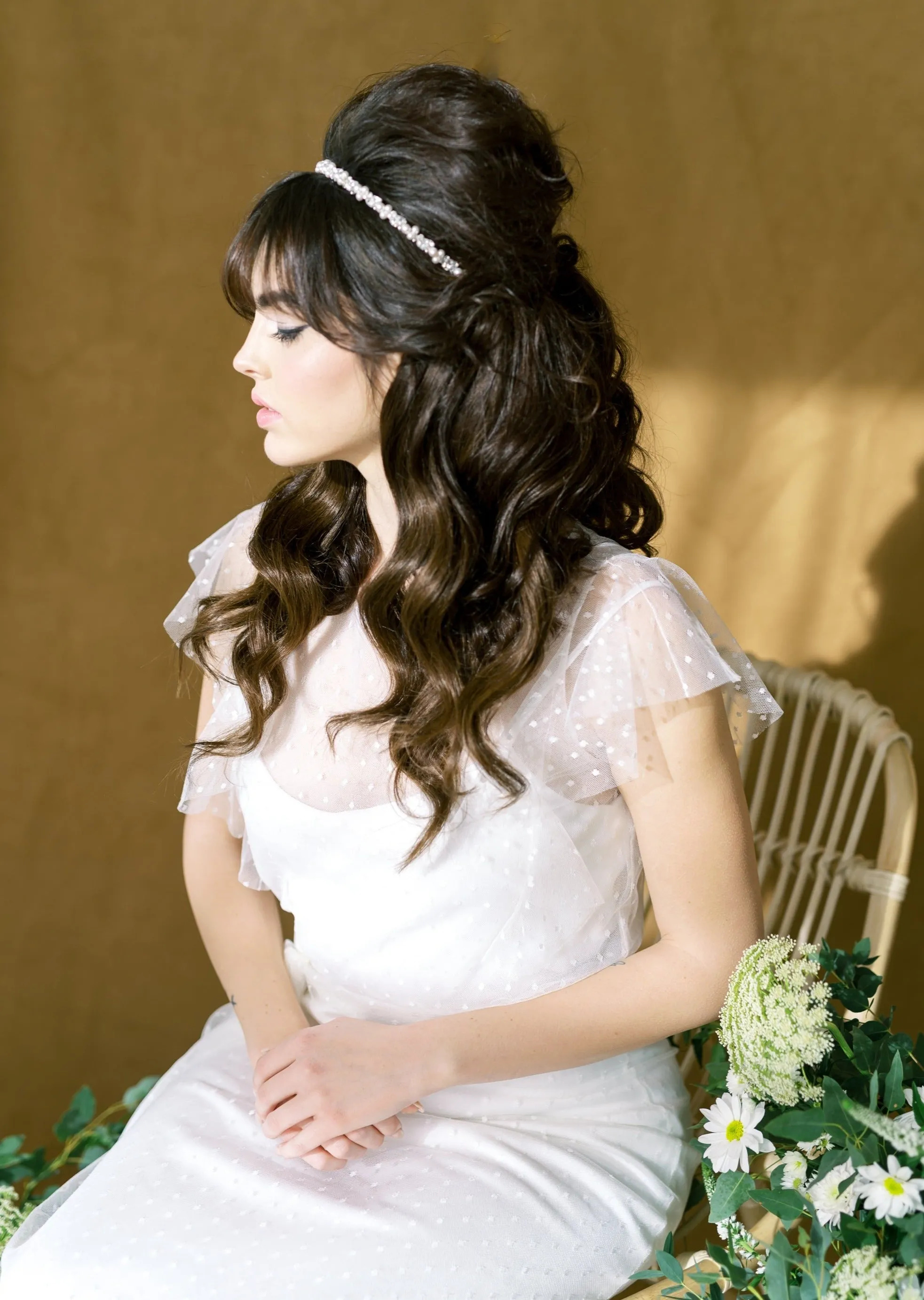 MICHELLE Crystal & Pearl Beaded Headband