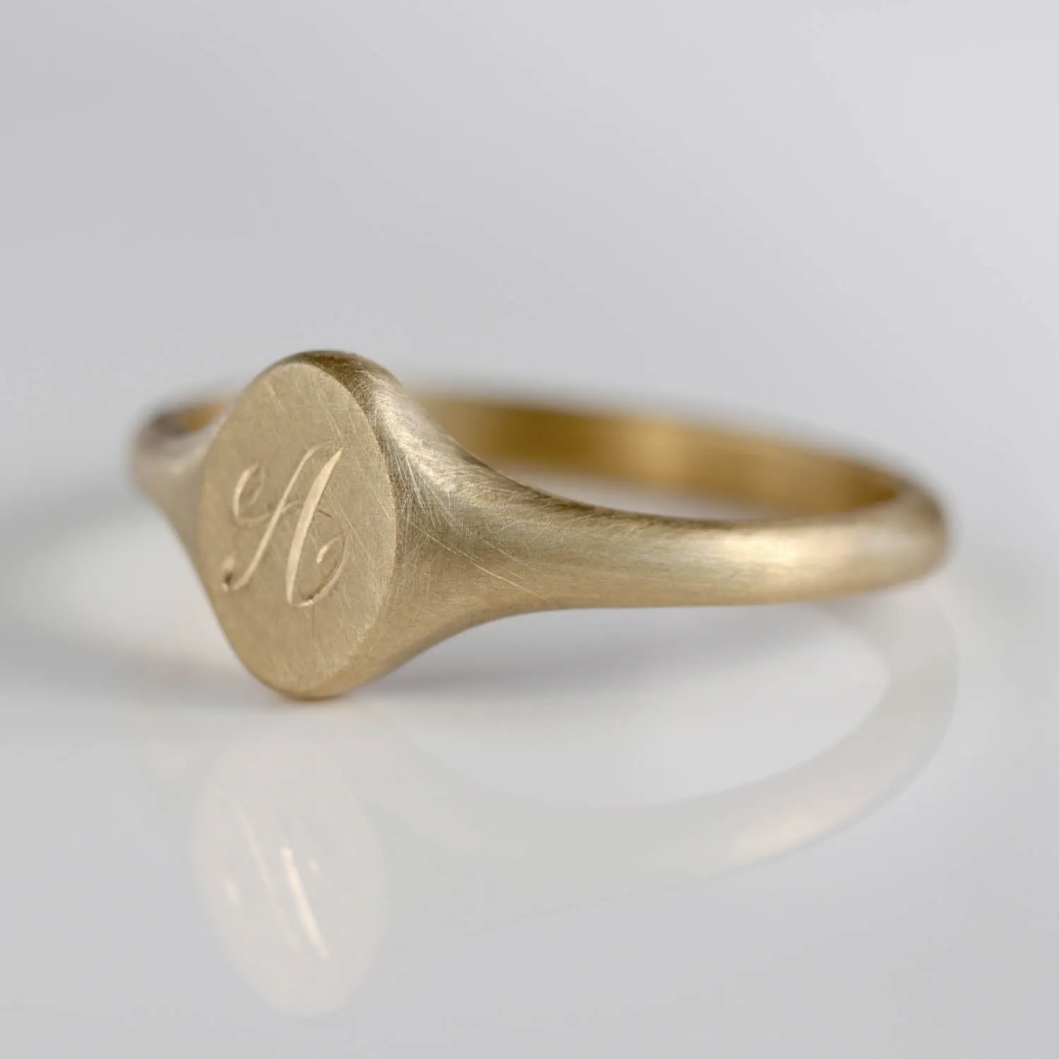 Monogram Oval Signet Ring
