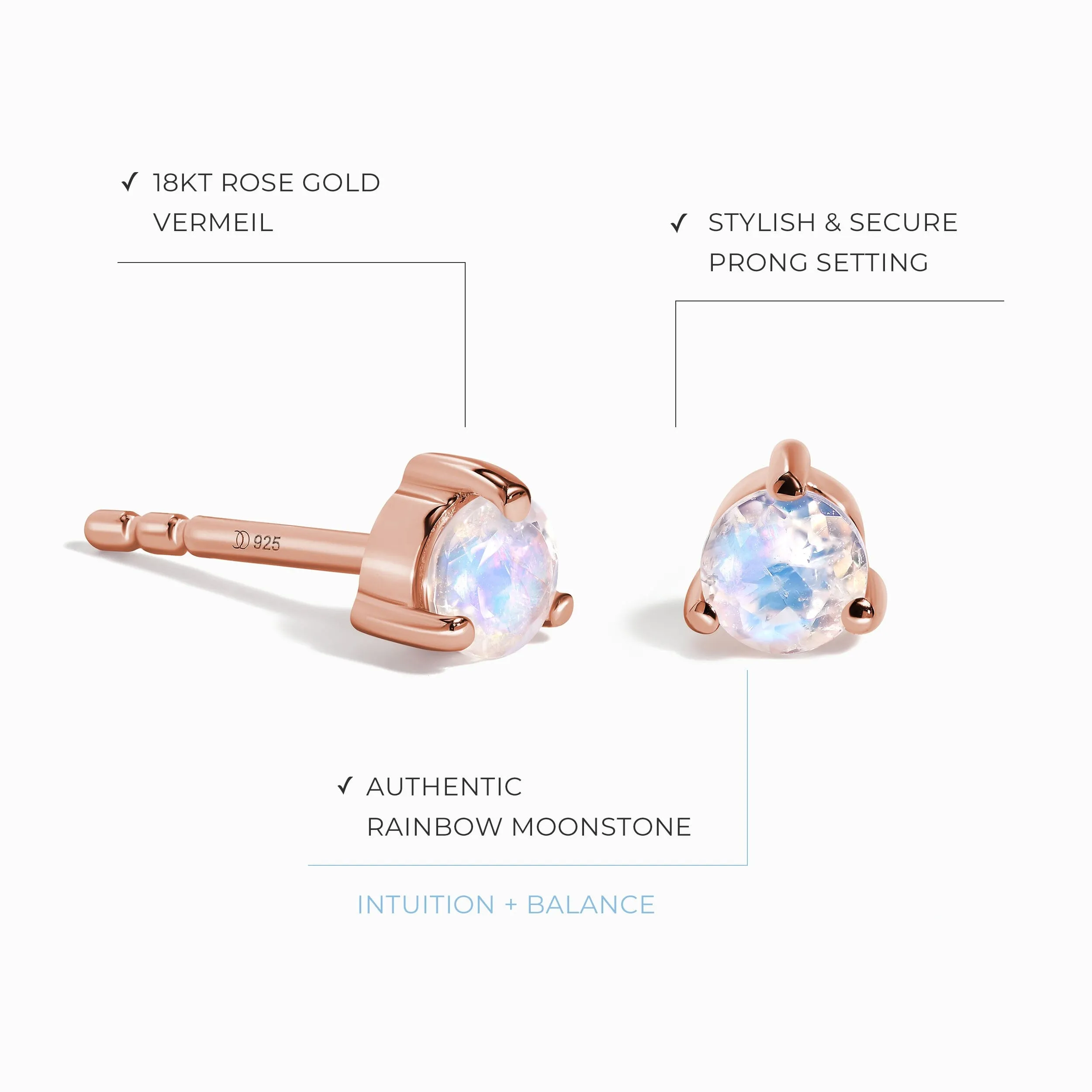 Moonstone Earrings - Angel Eyes