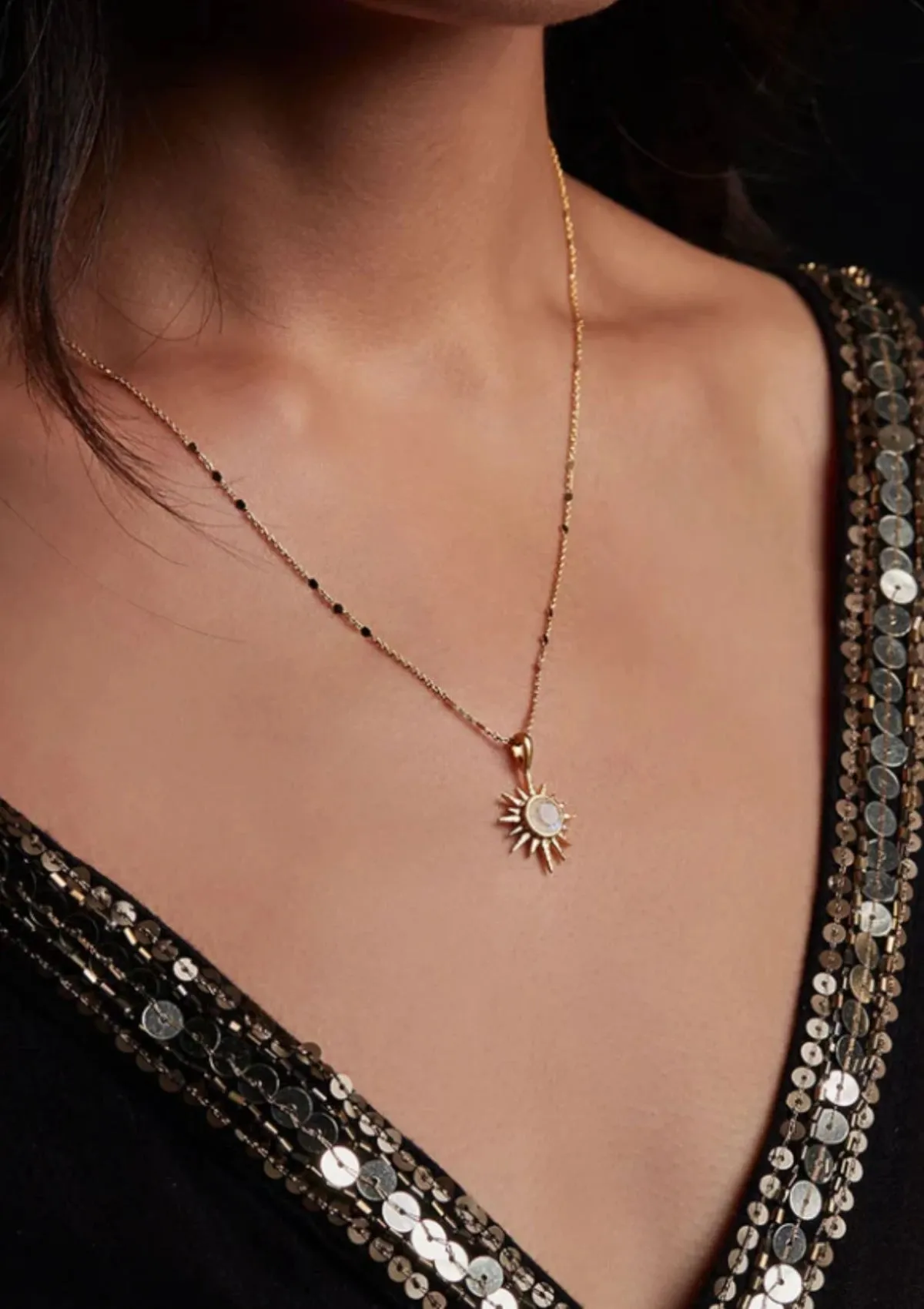 Moonstone North Star Necklace