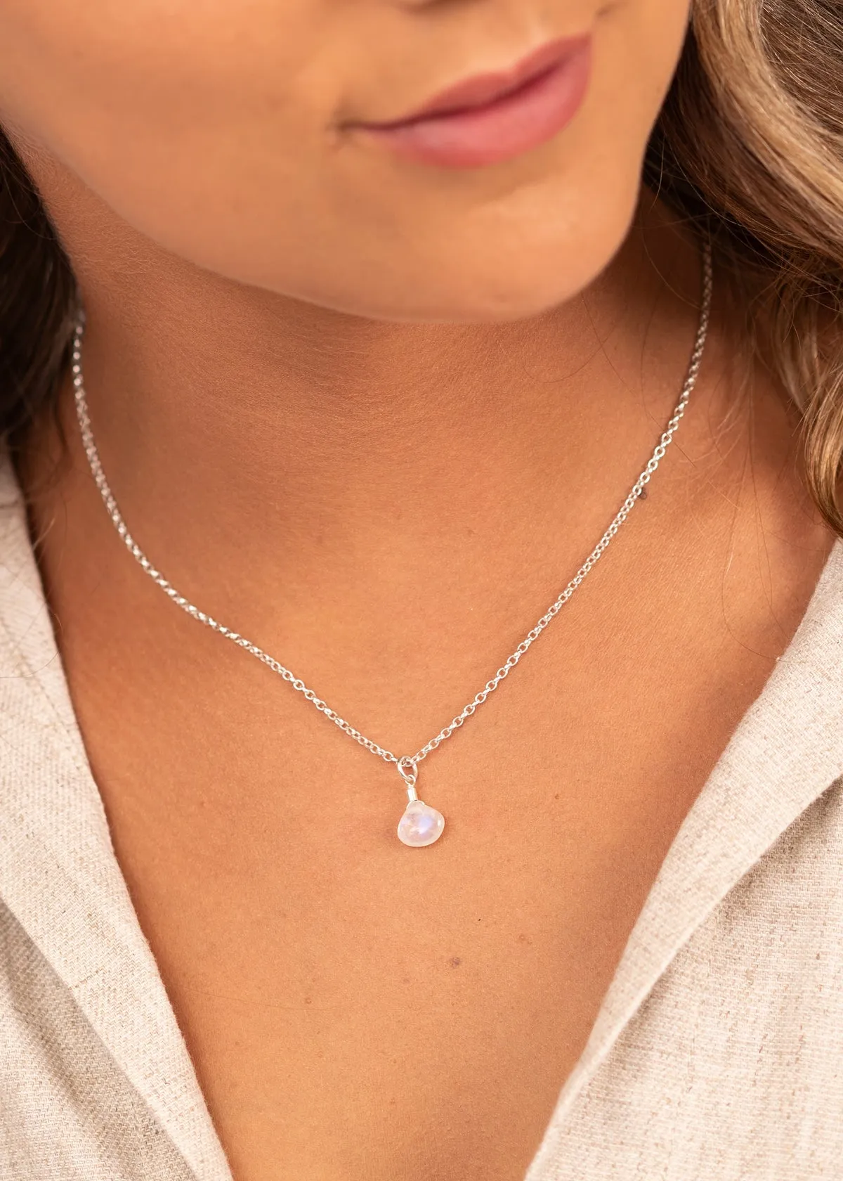 Moonstone Pendant Necklace