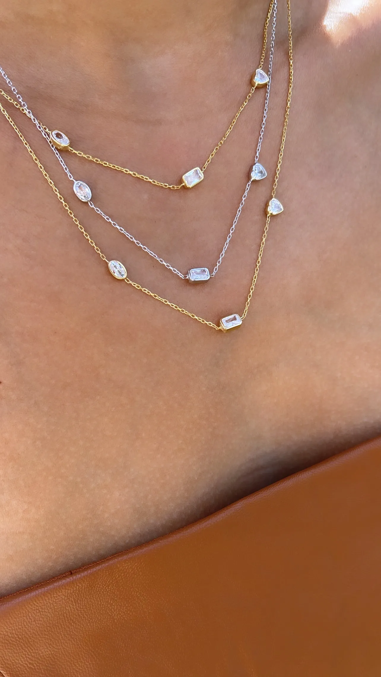 Multi Fancy Shape Necklace