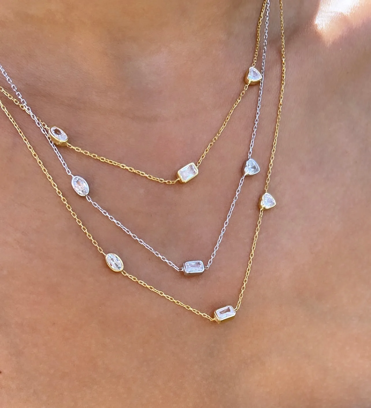 Multi Fancy Shape Necklace