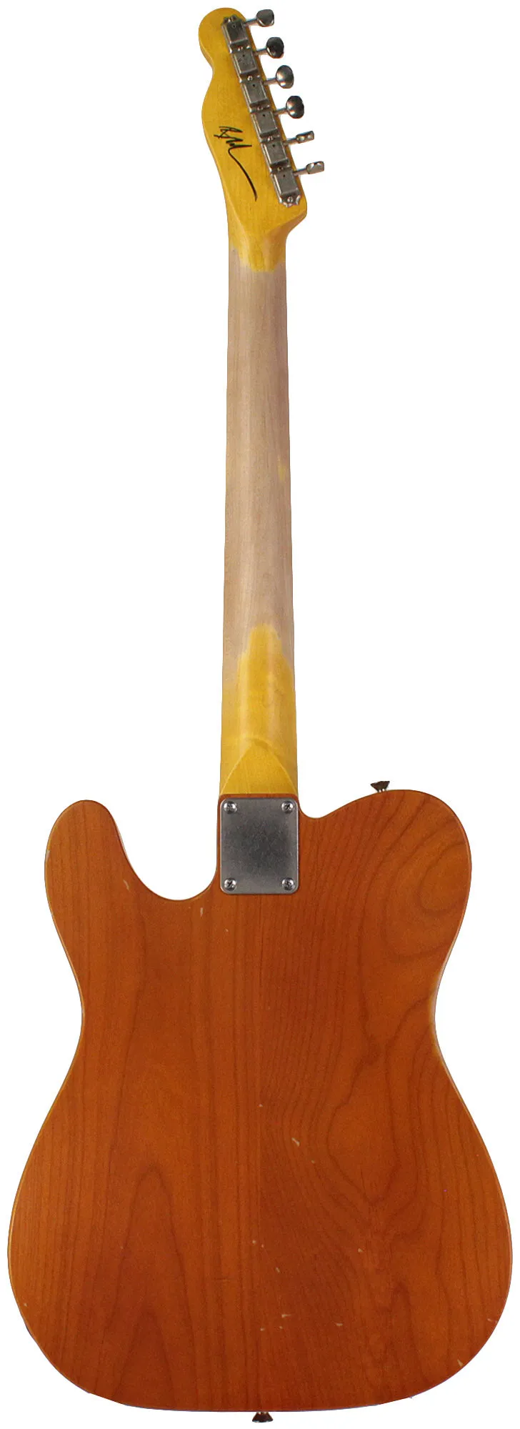 Nash T69TL Thinline Guitar, Amber, Bigsby