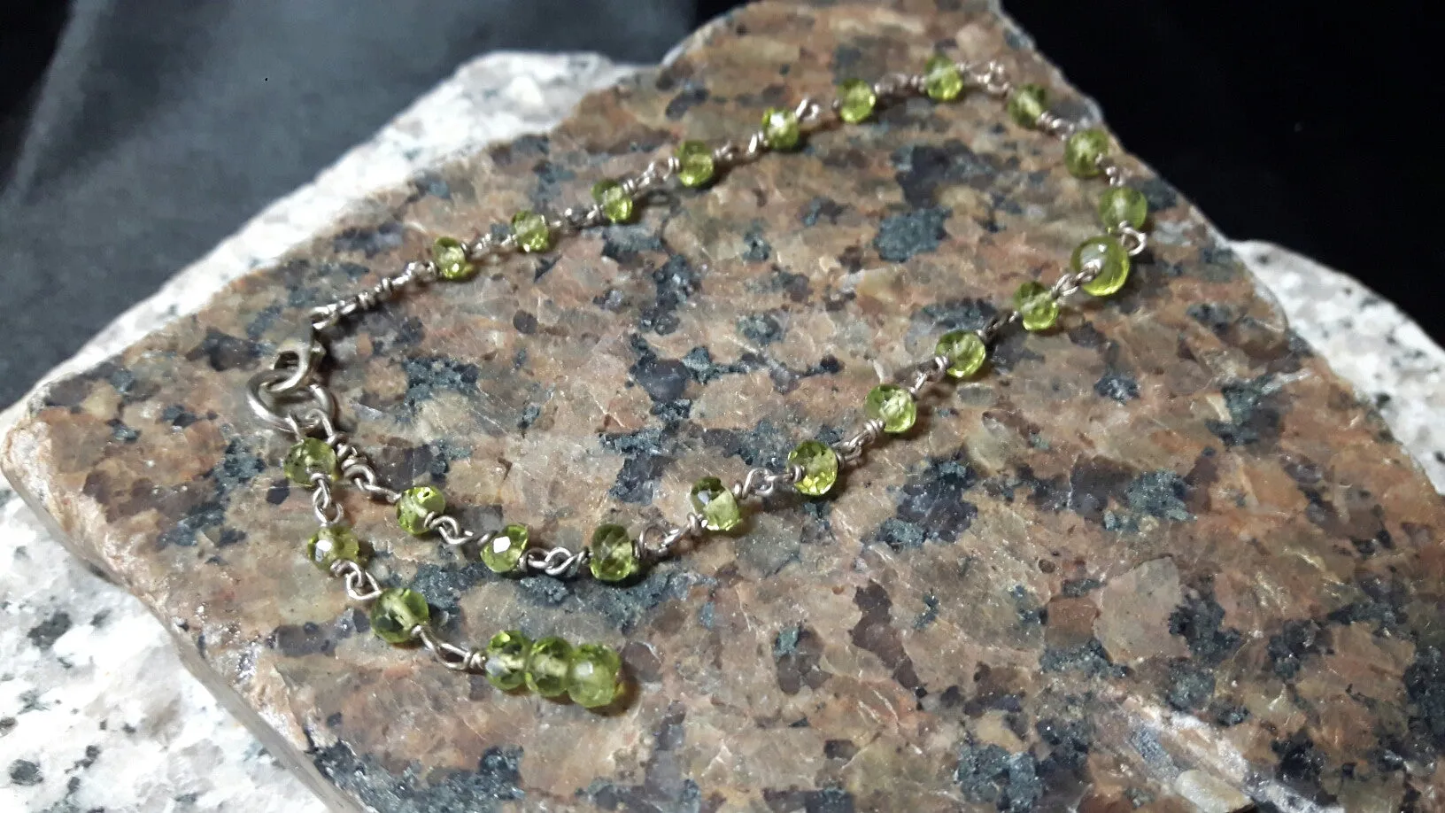 New Peridot & Sterling Silver Bracelet