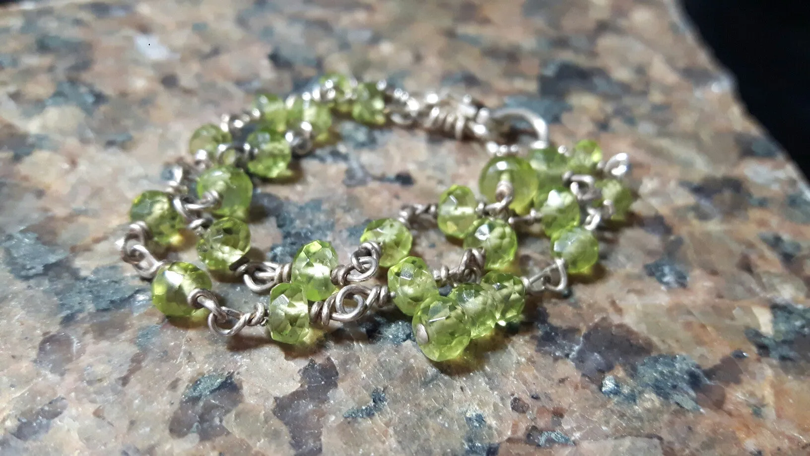 New Peridot & Sterling Silver Bracelet