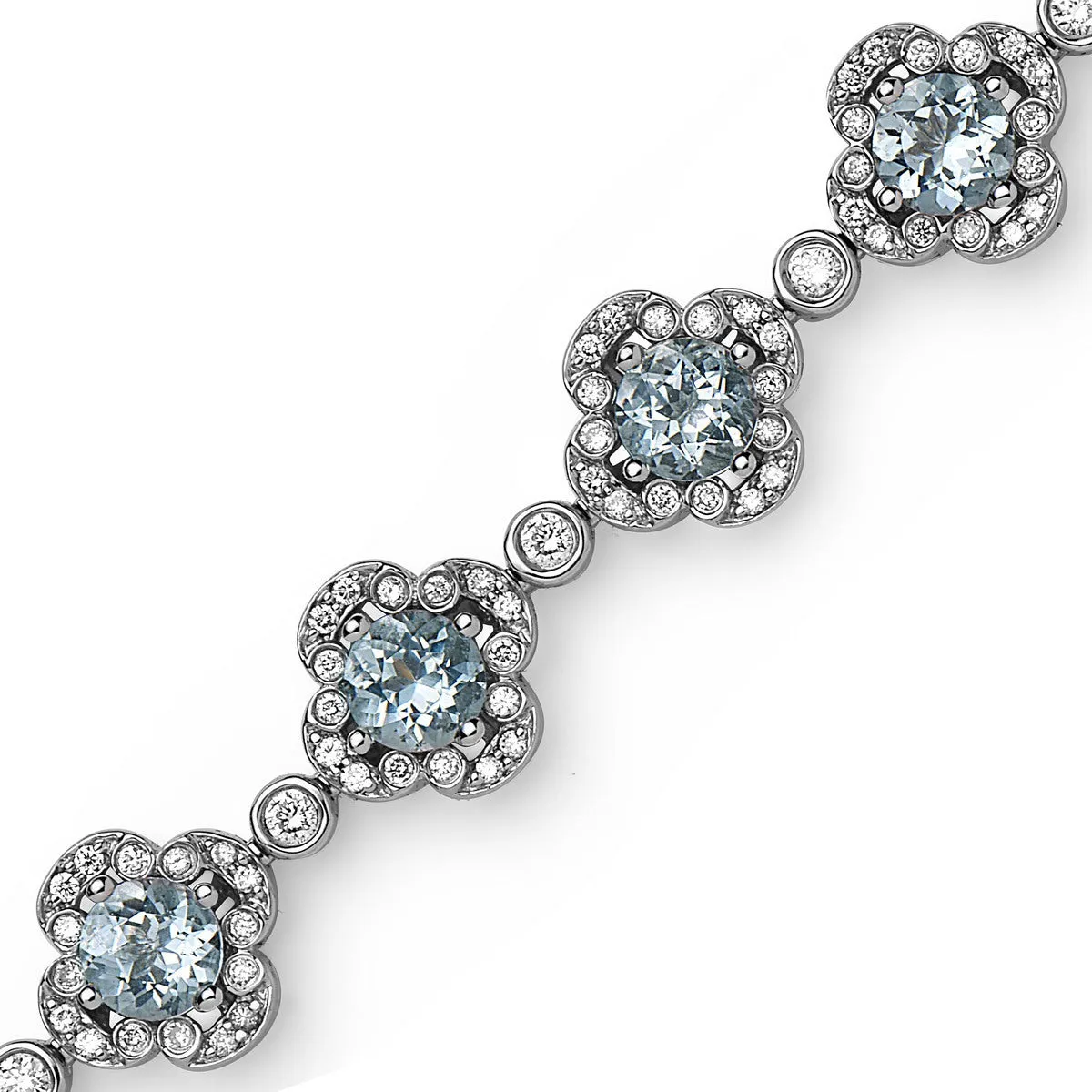 Pastel Diamond Flower Bracelet