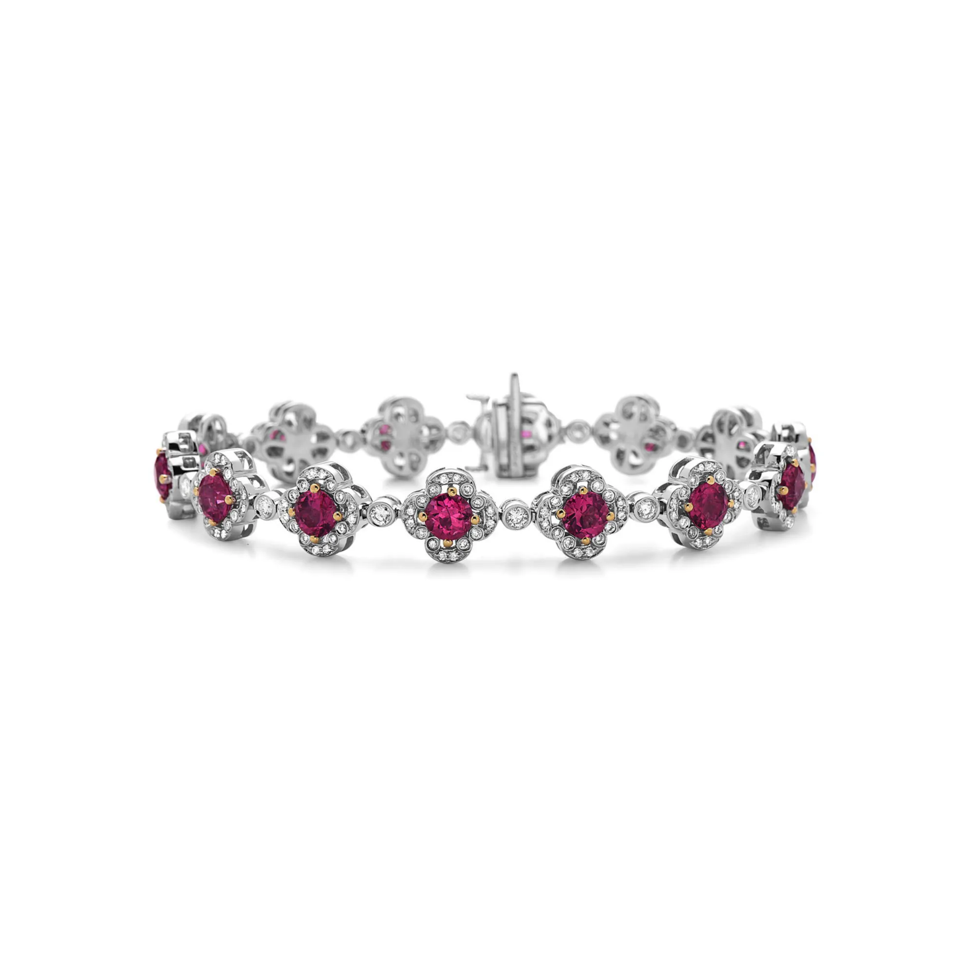 Pastel Diamond Flower Bracelet