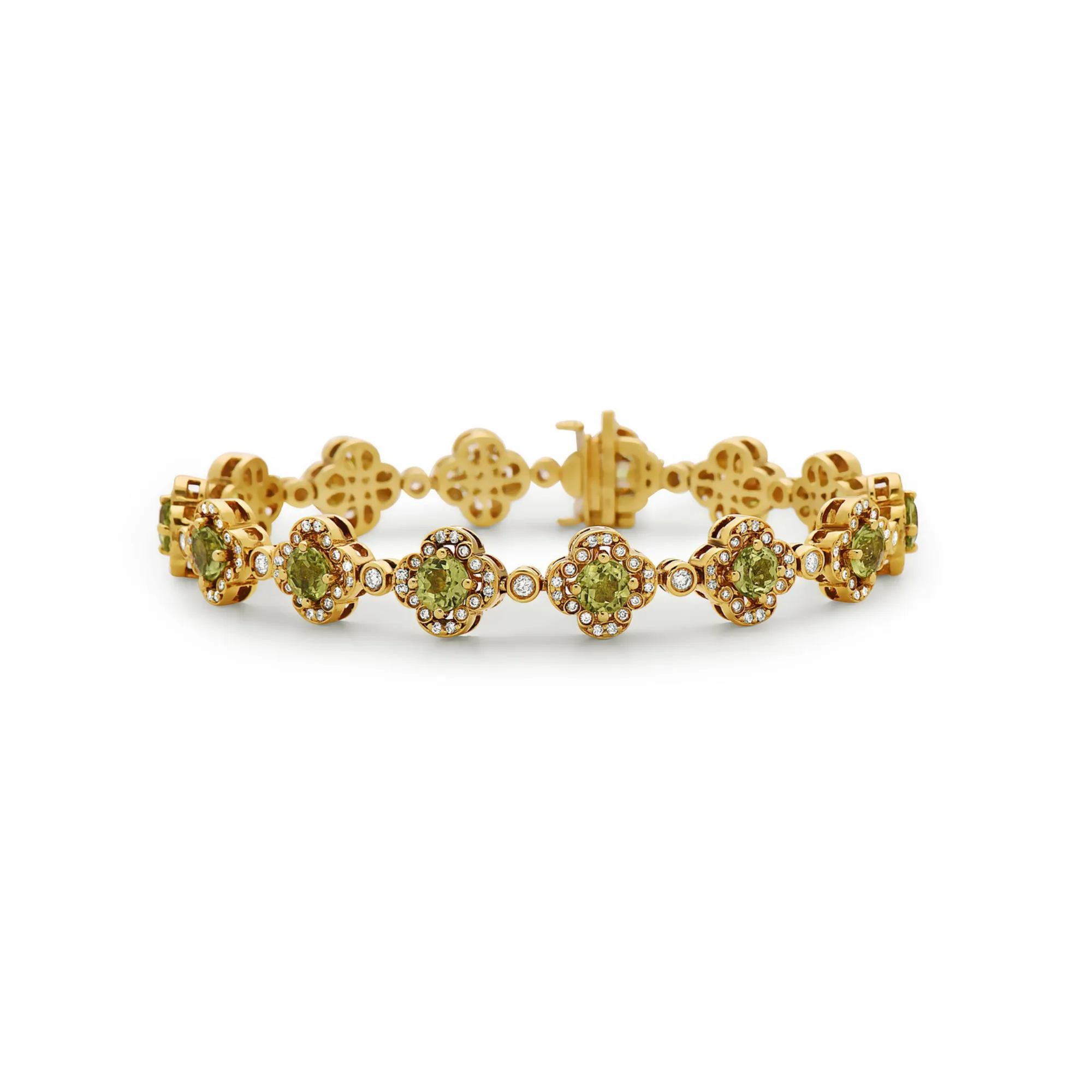 Pastel Diamond Flower Bracelet