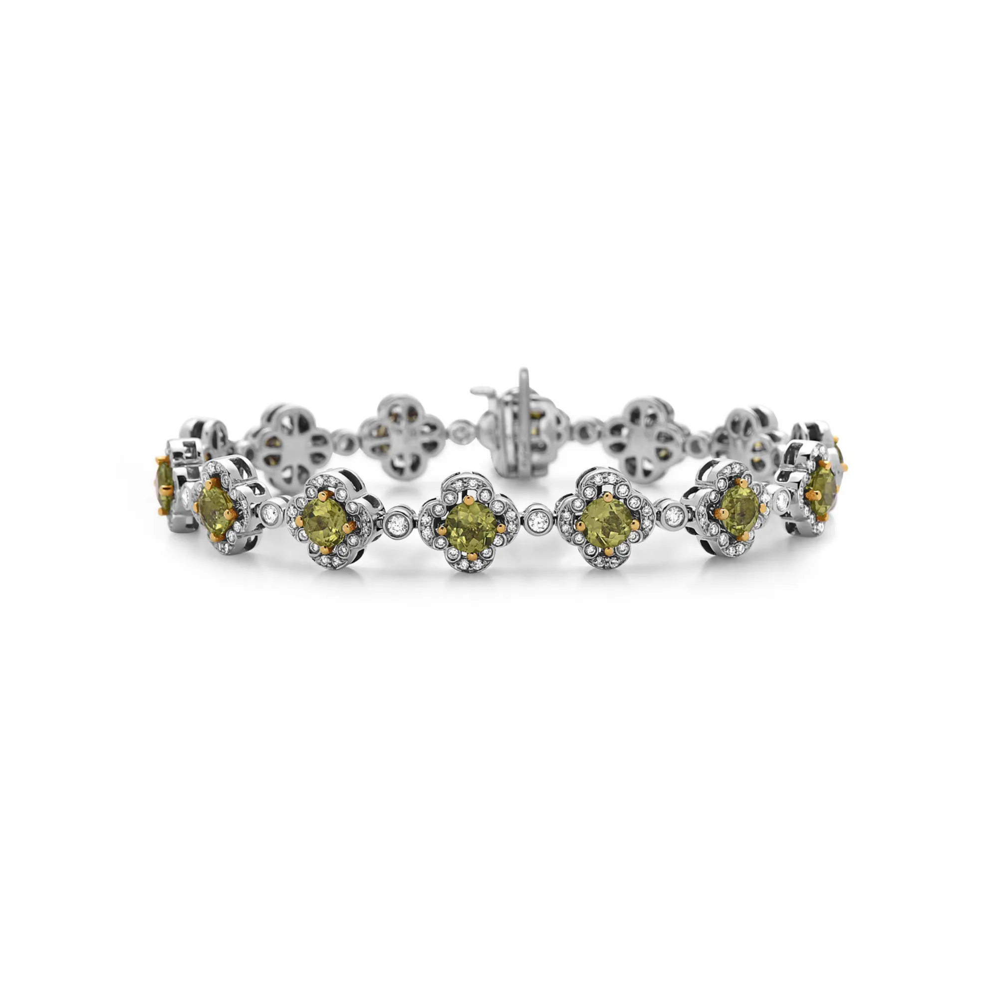 Pastel Diamond Flower Bracelet