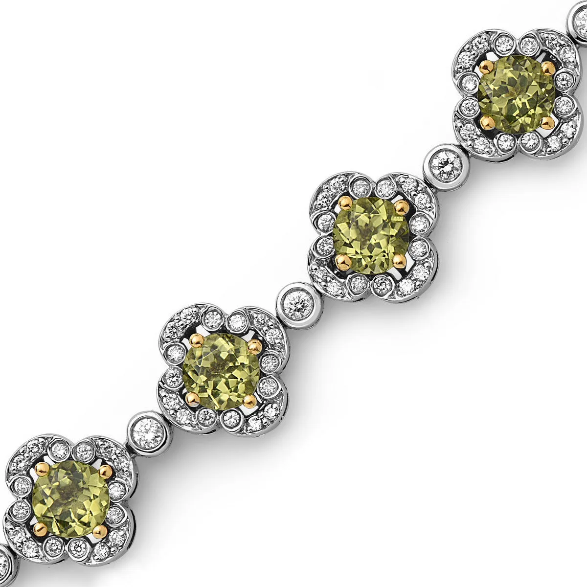 Pastel Diamond Flower Bracelet