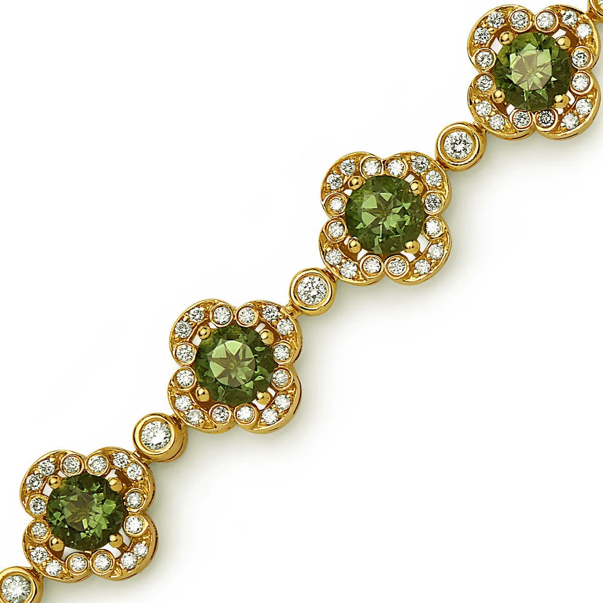Pastel Diamond Flower Bracelet