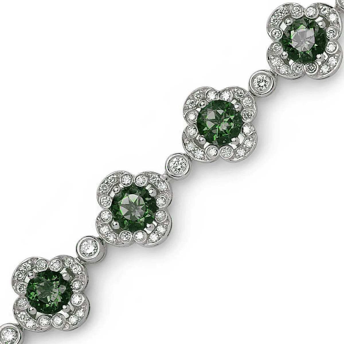 Pastel Diamond Flower Bracelet