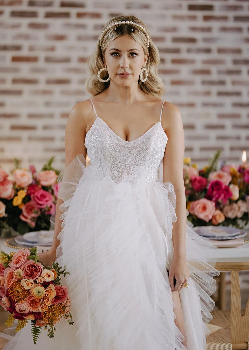 PAULA Pearl Wedding Headband