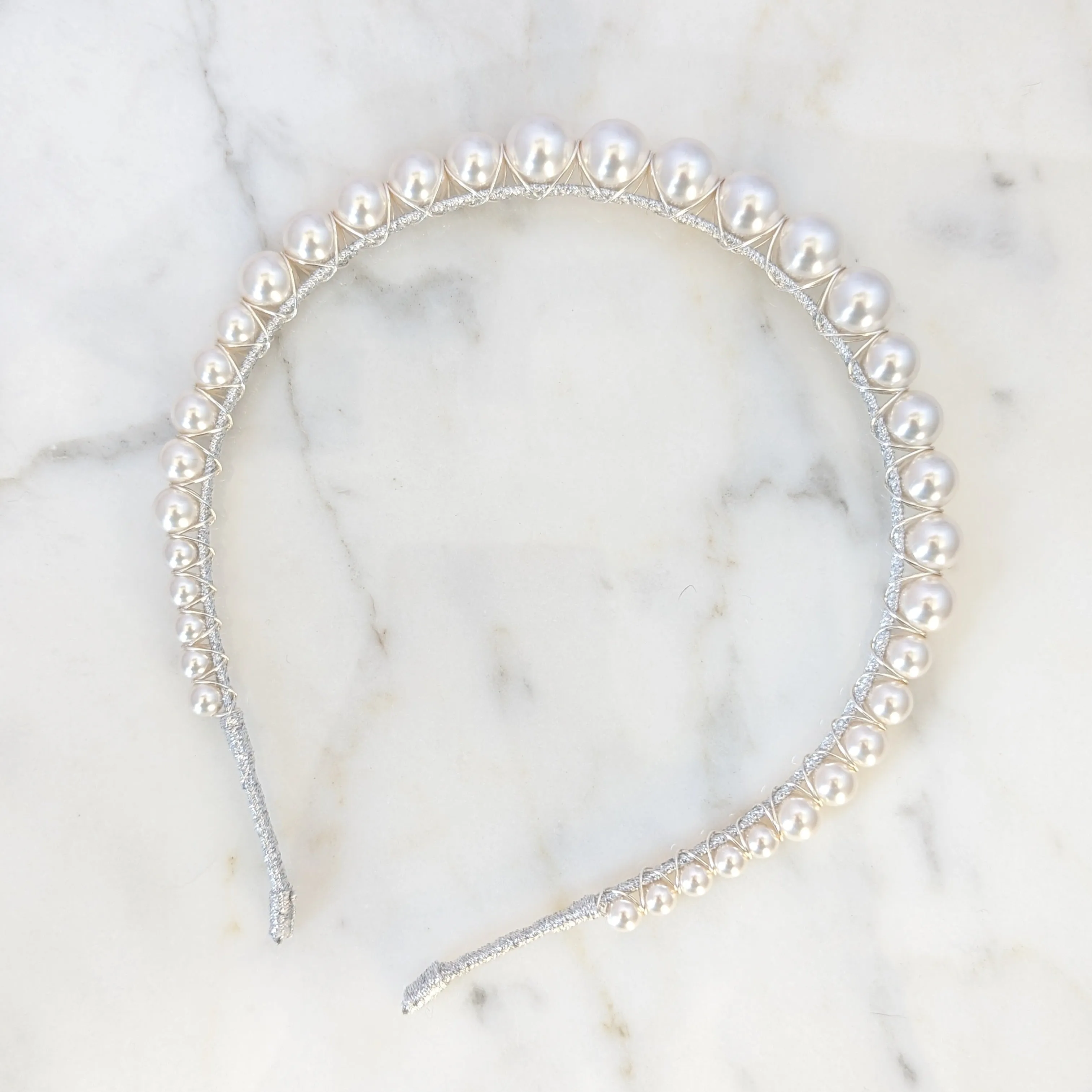 PAULA Pearl Wedding Headband