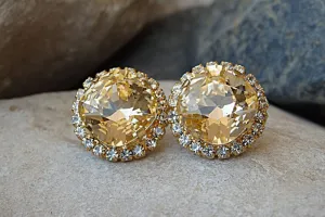 Peach Rebeka earrings