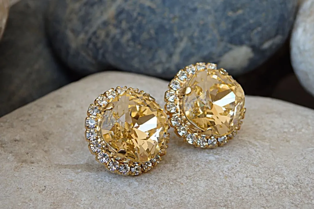 Peach Rebeka earrings