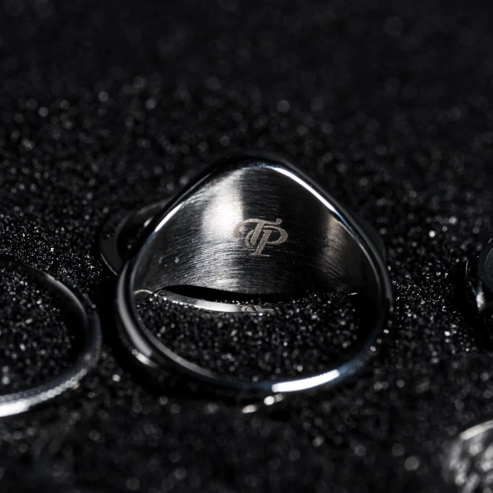 Pearl Signet Ring - Silver