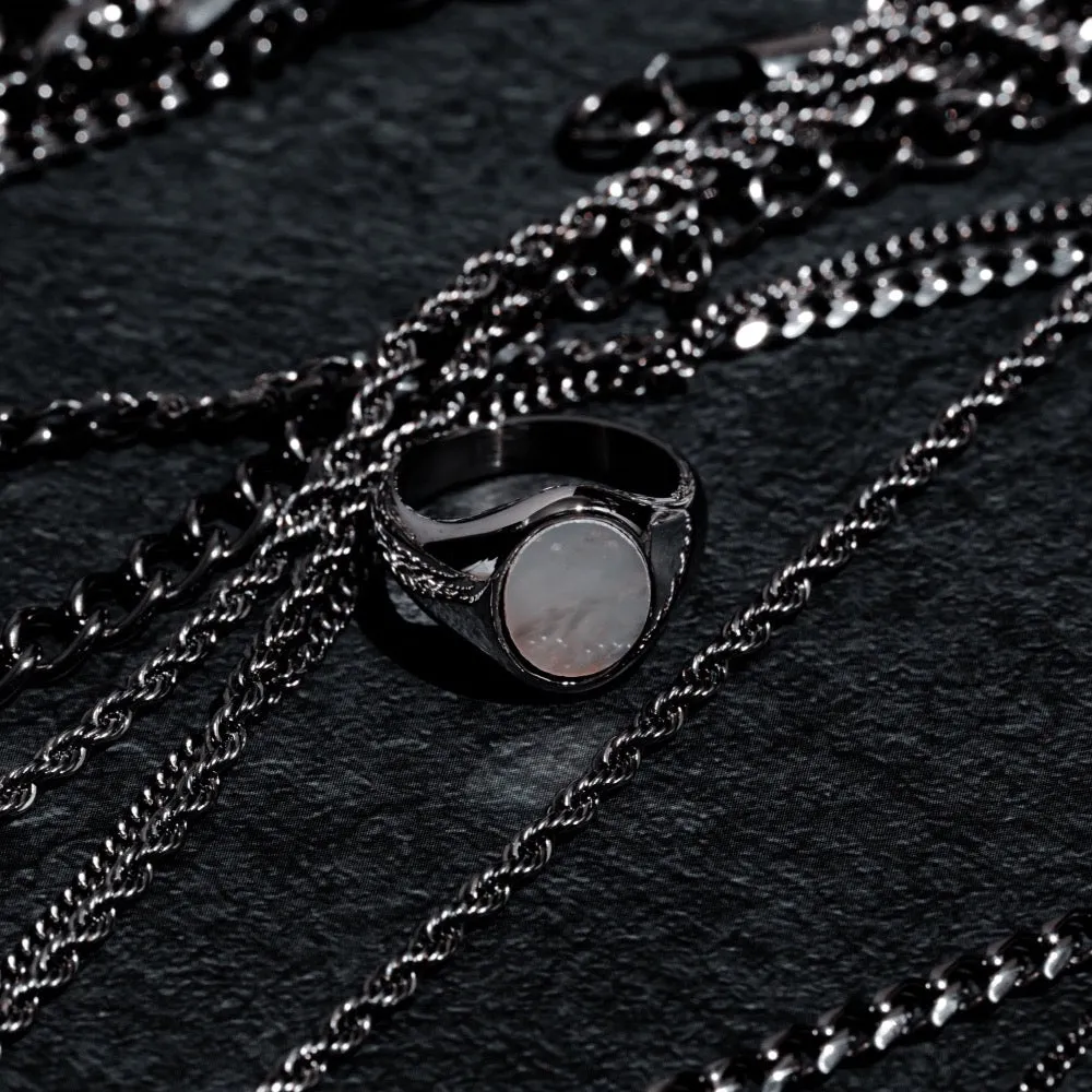 Pearl Signet Ring - Silver