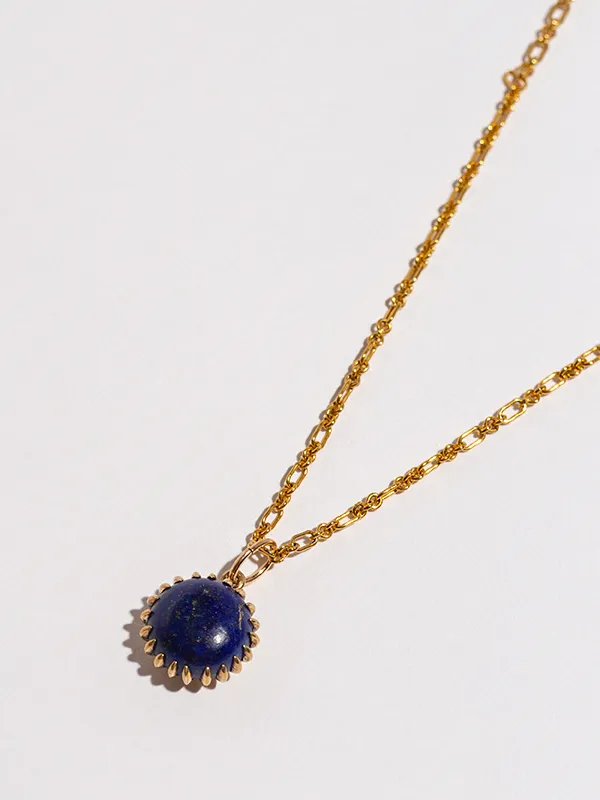 Phoebe Lapis Pendant Necklace