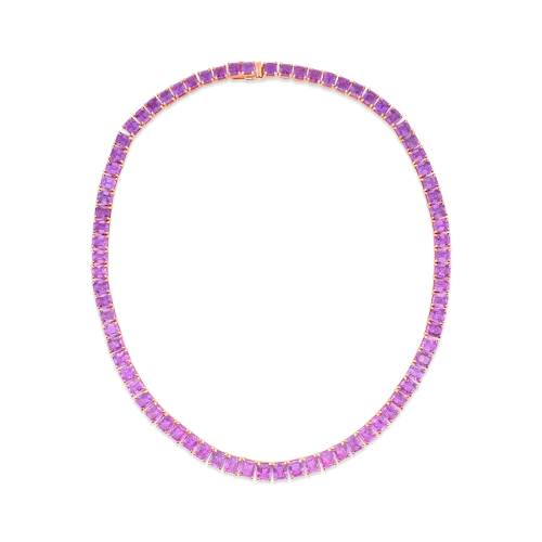Pink Sapphire Necklace