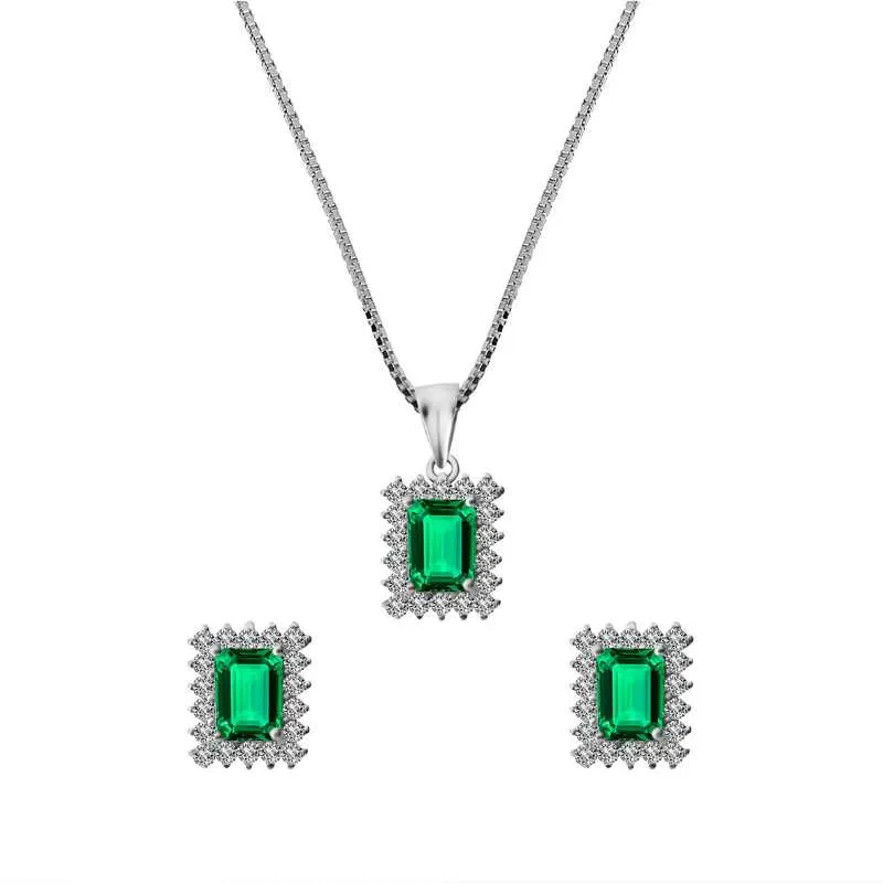 Princess Emerald Jewellery Set