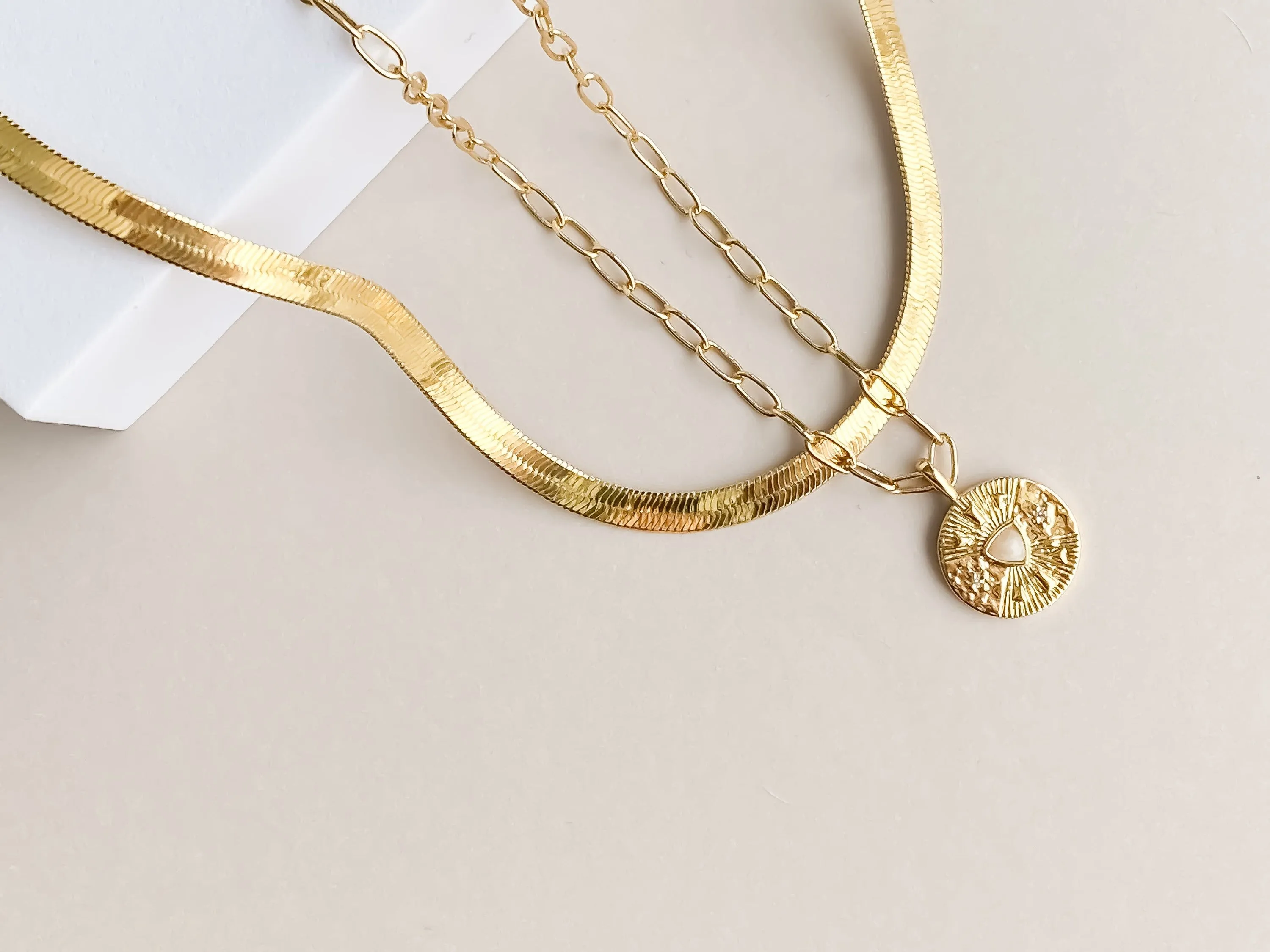"Strength" Moonstone Necklace