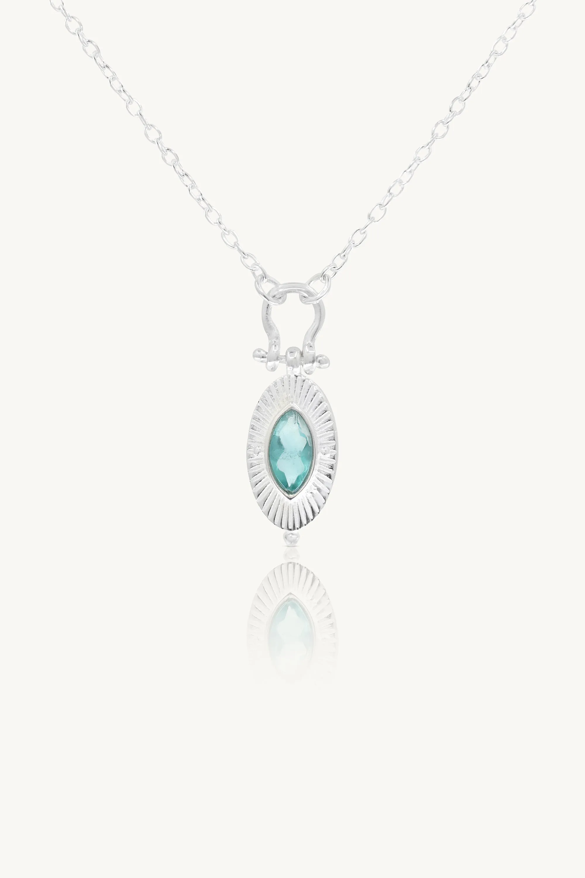 Radiance Apatite Silver Necklace