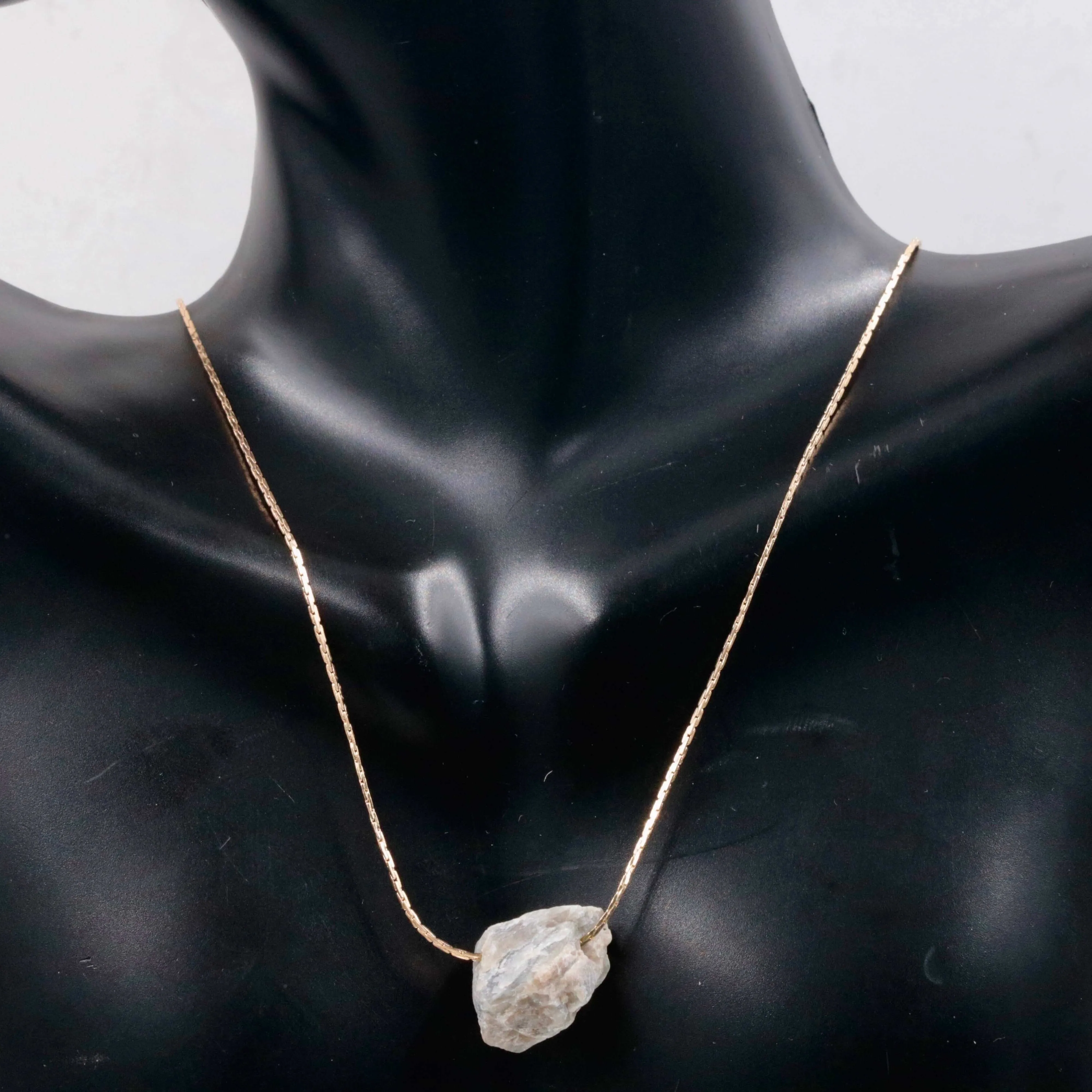 Raw Crystal Necklace Rough Stone Rose Quartz Necklace Dainty Stone Pendant Healing Crystals dainty necklace SKU: 6142183 – 6142191