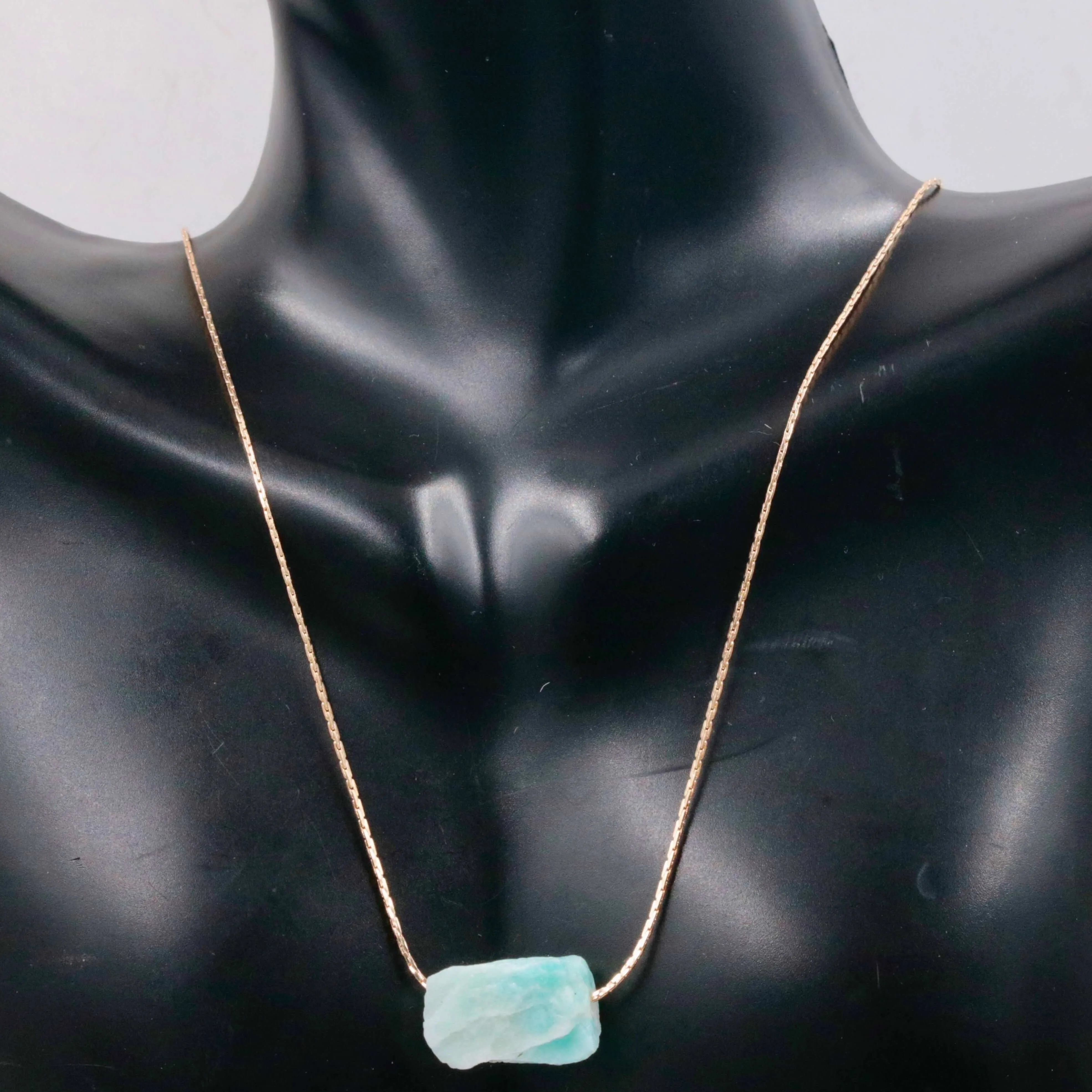 Raw Crystal Necklace Rough Stone Rose Quartz Necklace Dainty Stone Pendant Healing Crystals dainty necklace SKU: 6142183 – 6142191