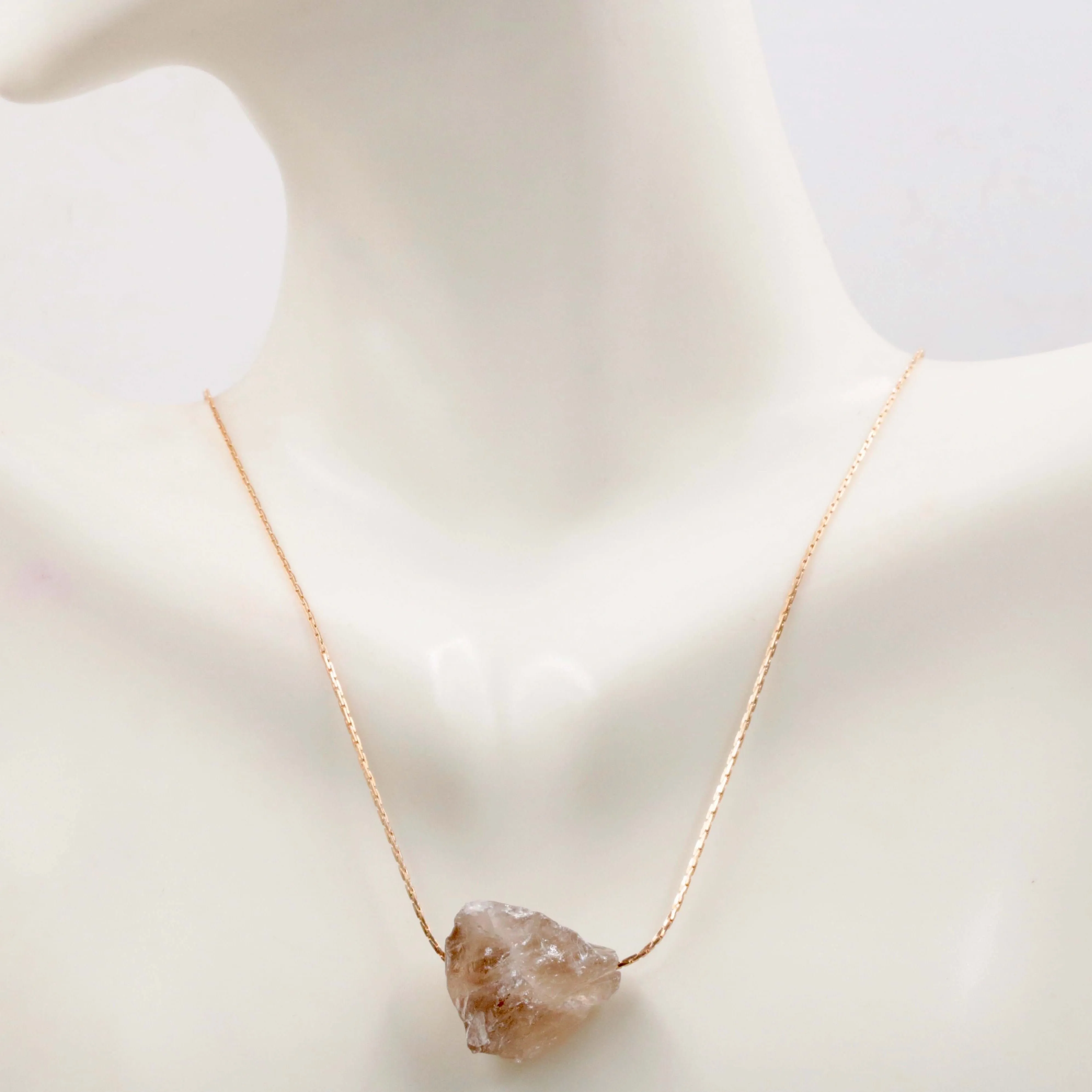 Raw Crystal Necklace Rough Stone Rose Quartz Necklace Dainty Stone Pendant Healing Crystals dainty necklace SKU: 6142183 – 6142191