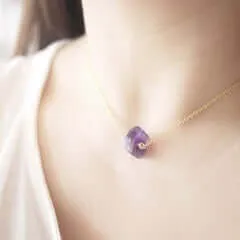 Raw Crystal Necklace Rough Stone Rose Quartz Necklace Dainty Stone Pendant Healing Crystals dainty necklace SKU: 6142183 – 6142191