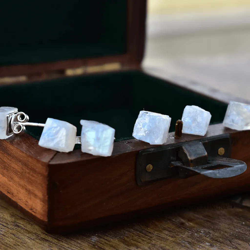 Raw Perfection - Moonstone Studs