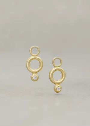 Rondo Diamond Bead Earring Charms