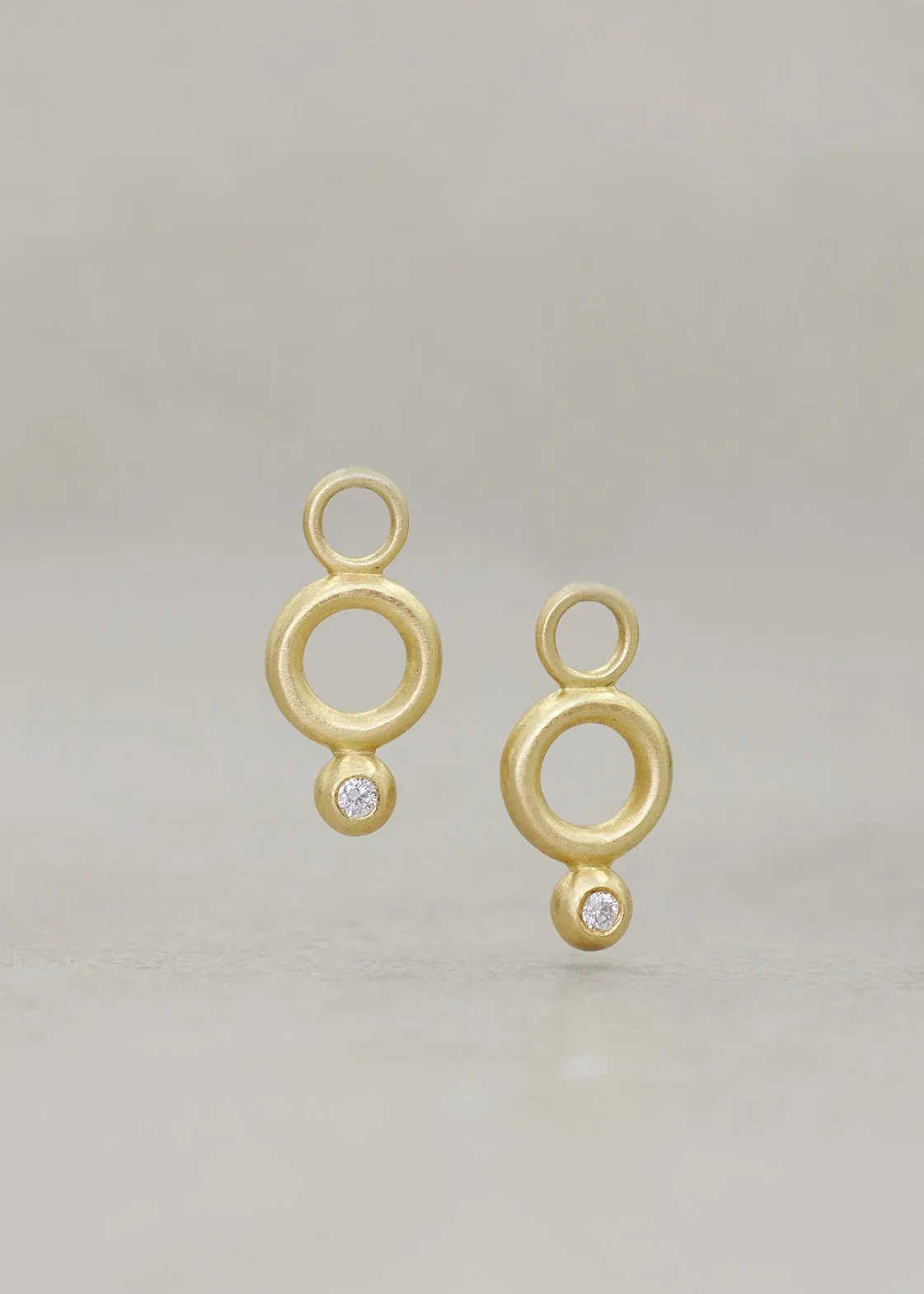 Rondo Diamond Bead Earring Charms