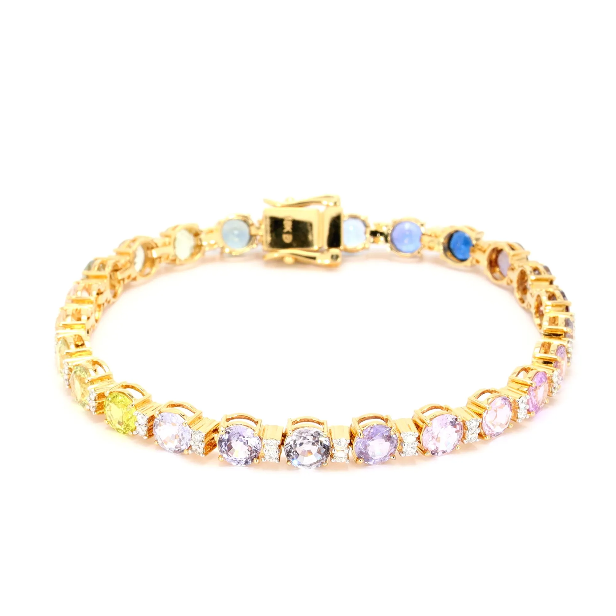 Sapphire and Diamond Tennis Bracelet